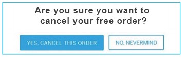 One less “cancel order” line