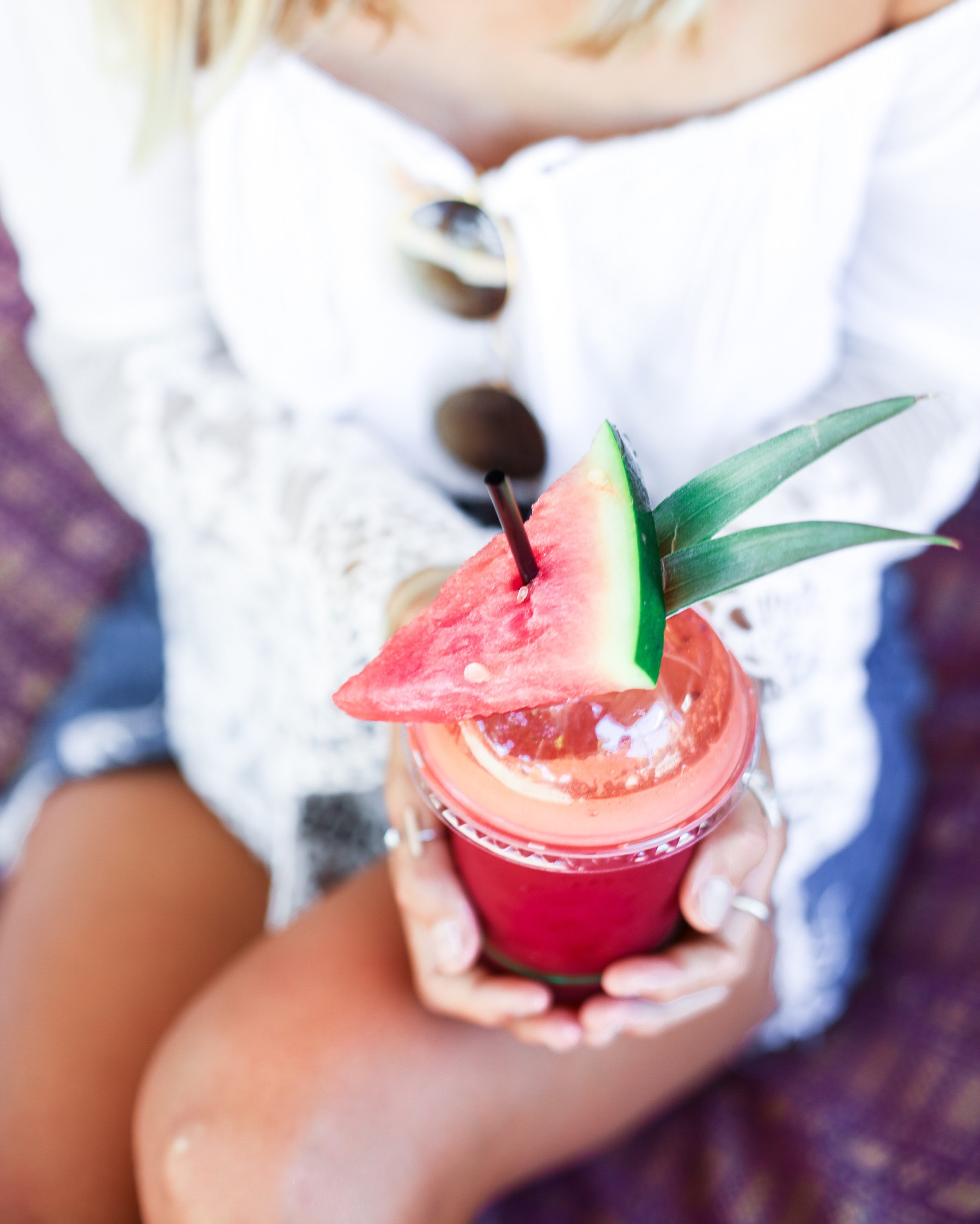 Fresh beetroot, carrot, apple and ginger juice from Cafe Nourish Horseshoe Bay