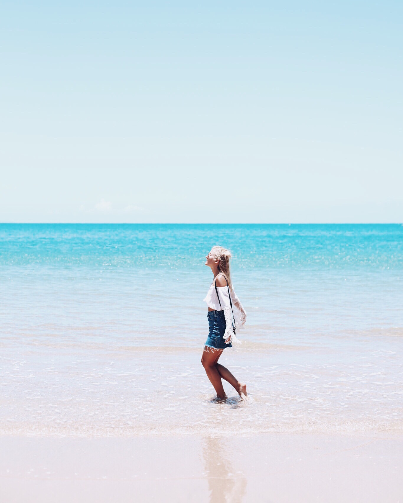 Frolicking in the water at Arthur Bay