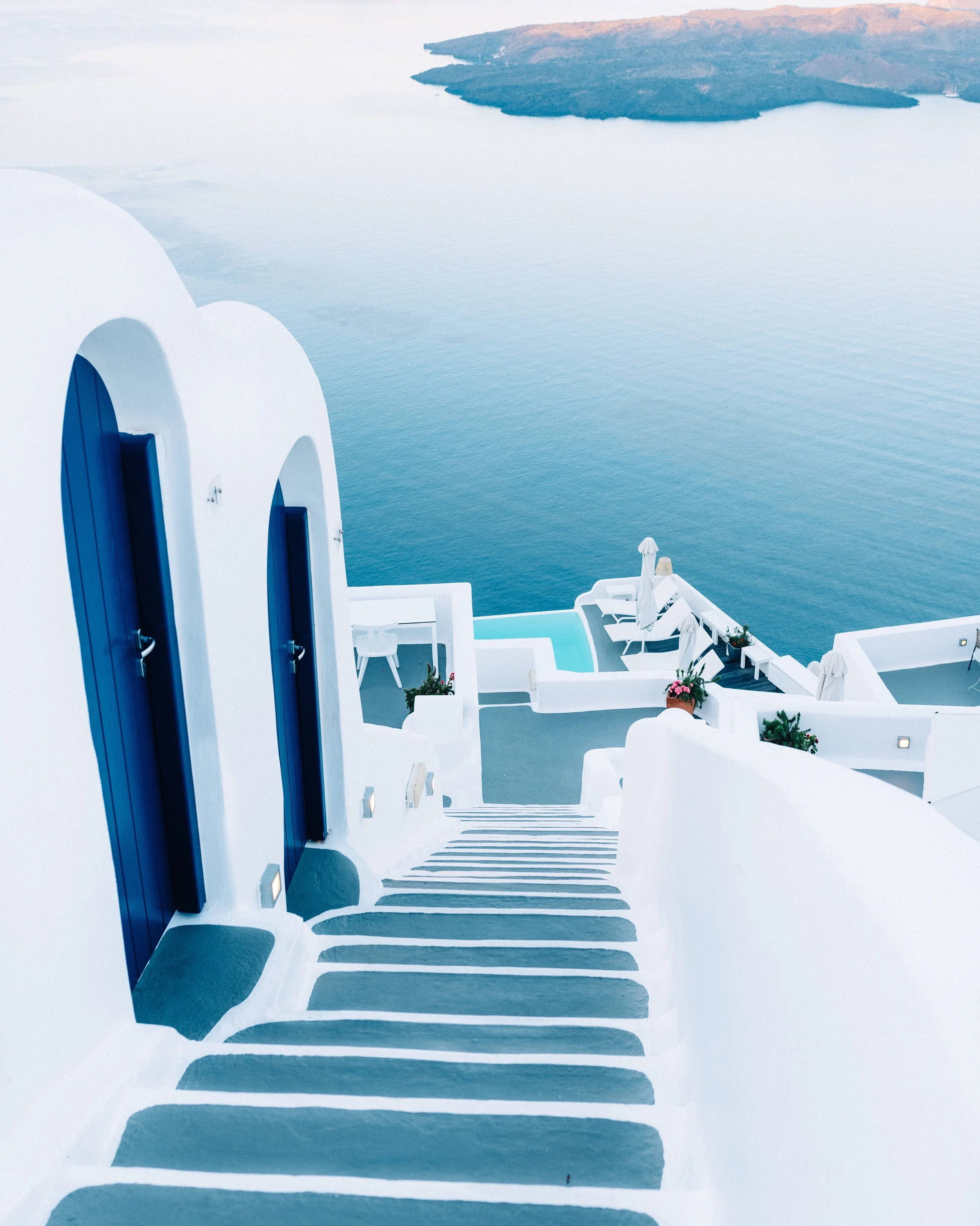 Stairway to Chromata Hotel