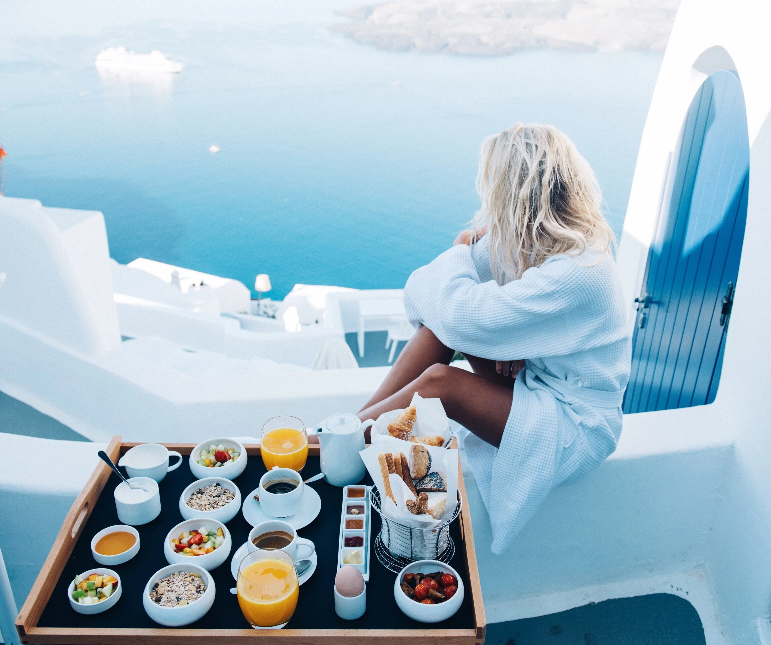 My favourite travel snap: breakfast with a view at Chromata Hotel 