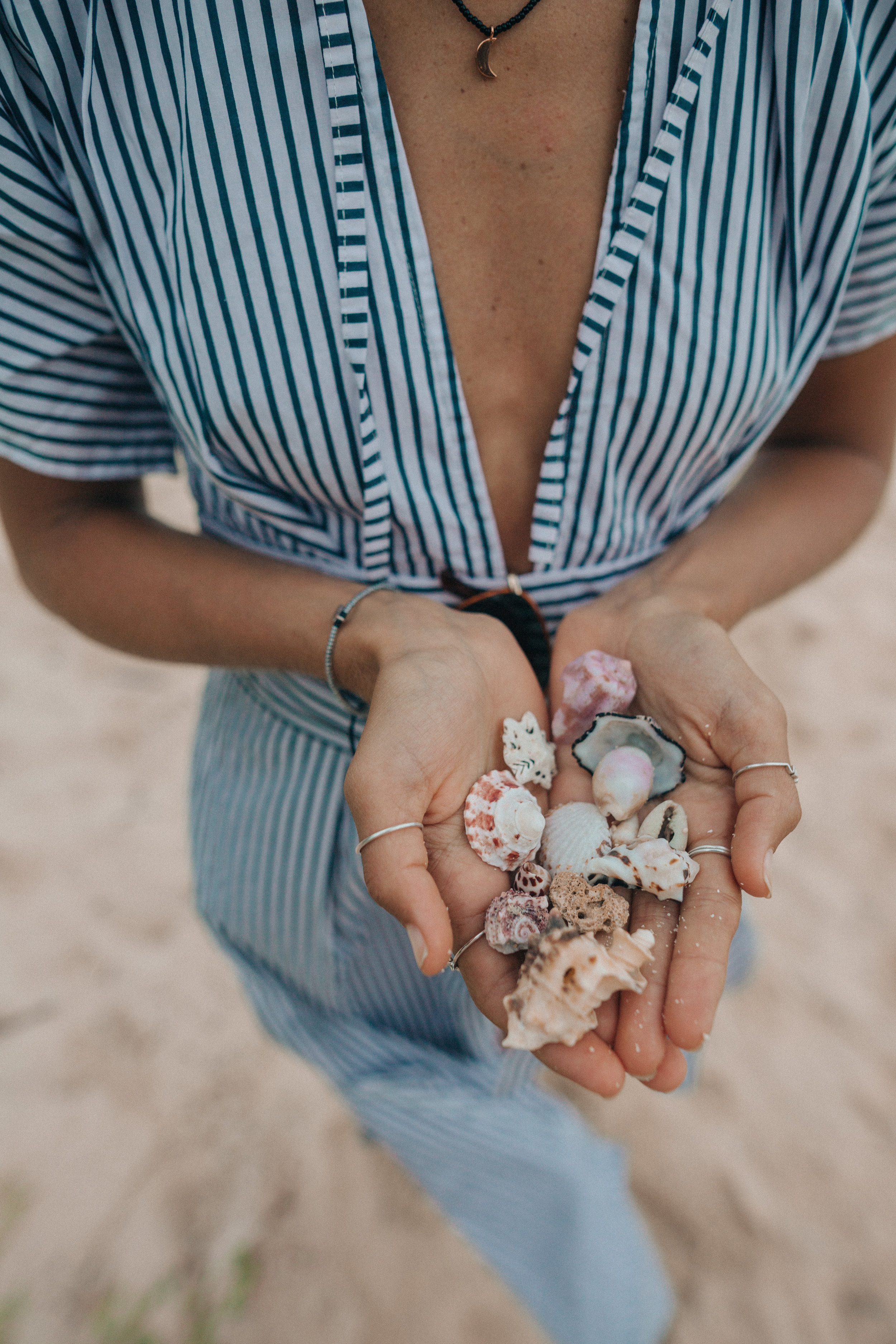 Shell collecting on the beaches of General Luna