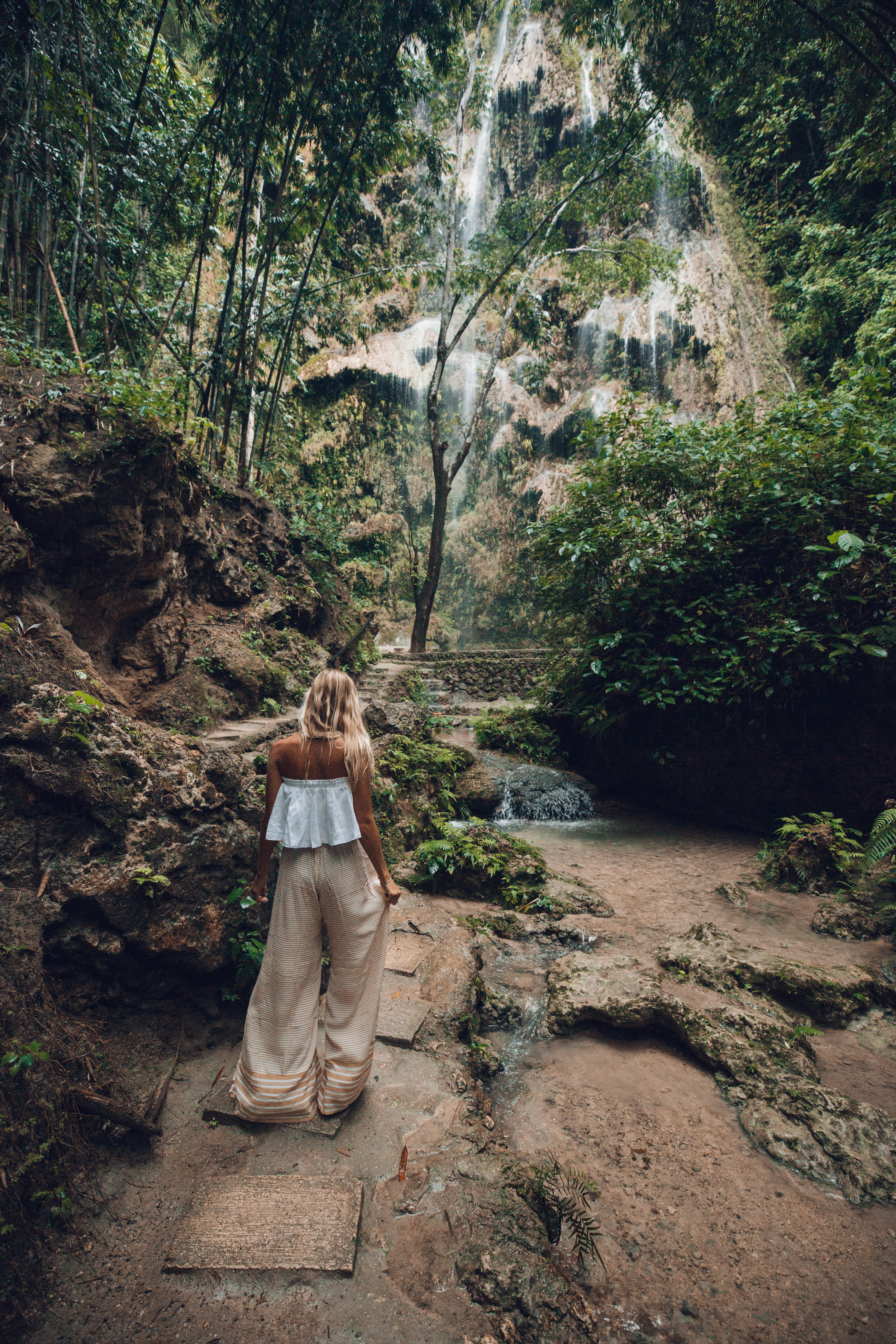 Waterfall wandering (wearing: Faithfull the brand) 