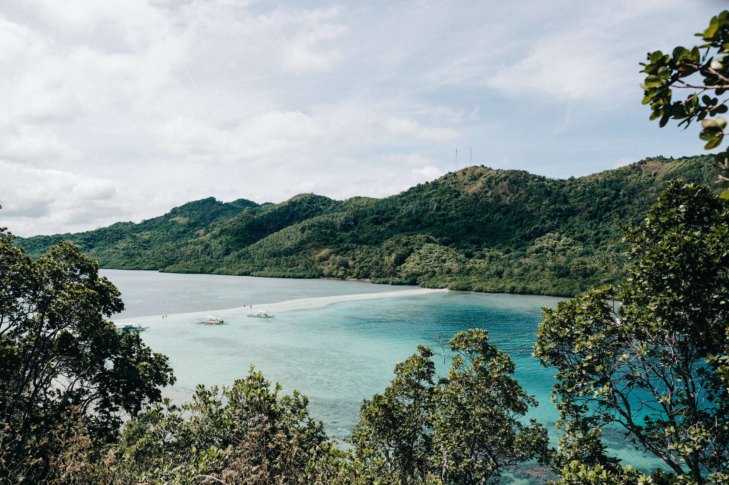 View of snake island from above