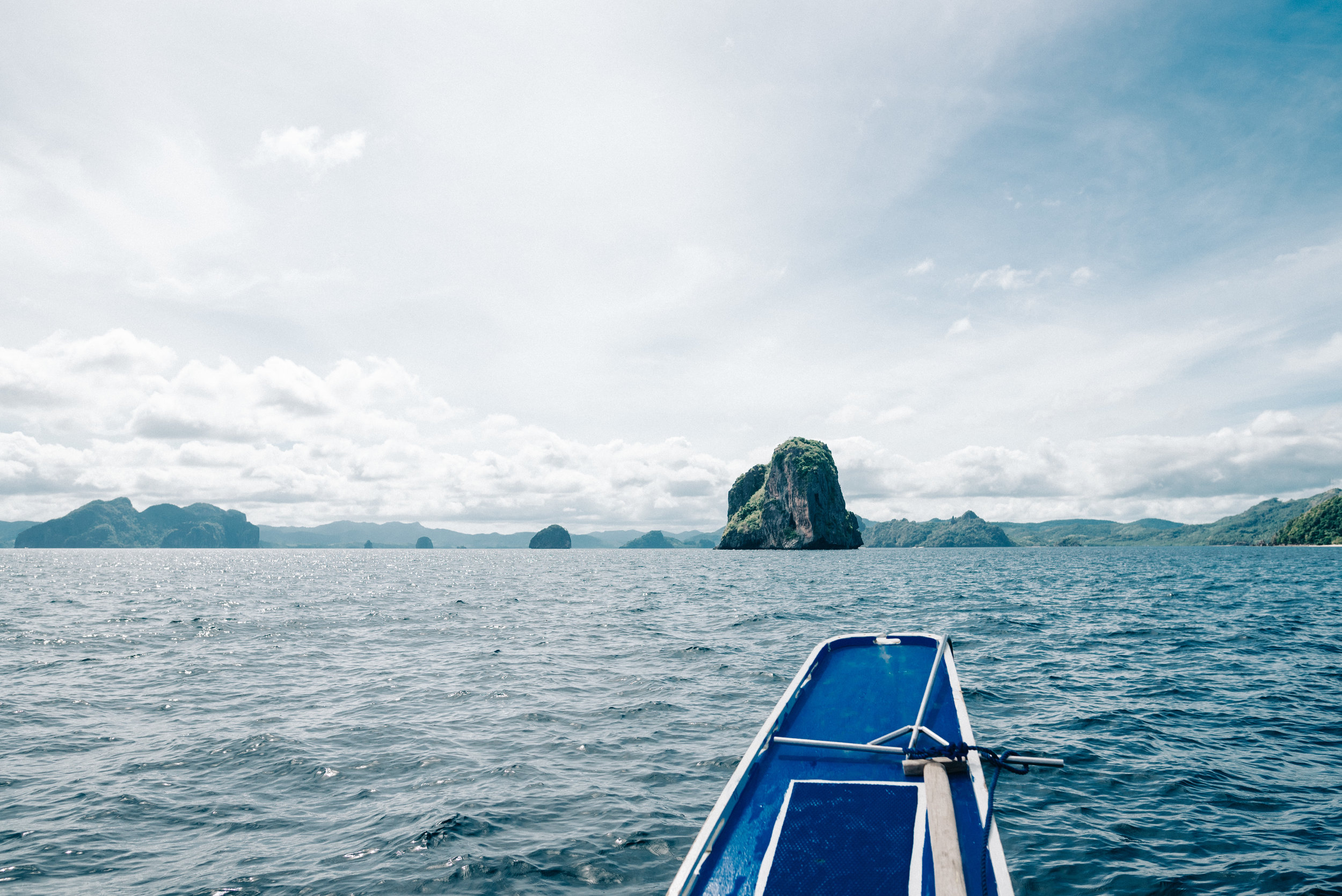 Boating around the islands