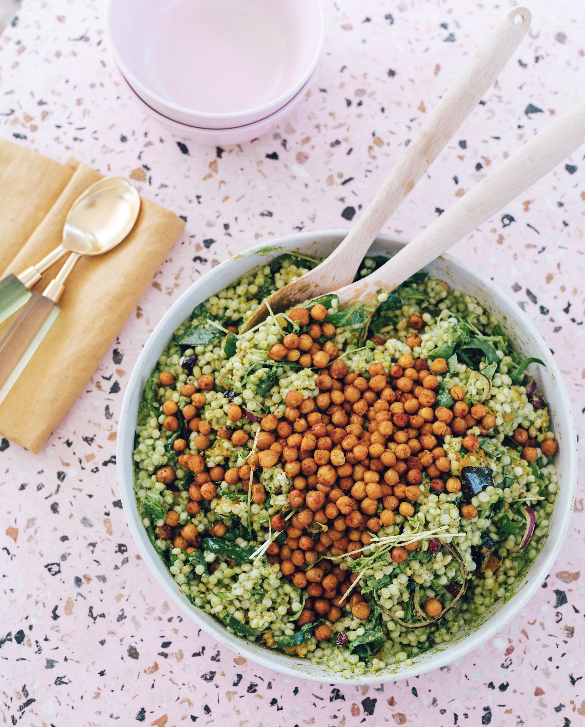 Pesto Pearl Couscous Salad