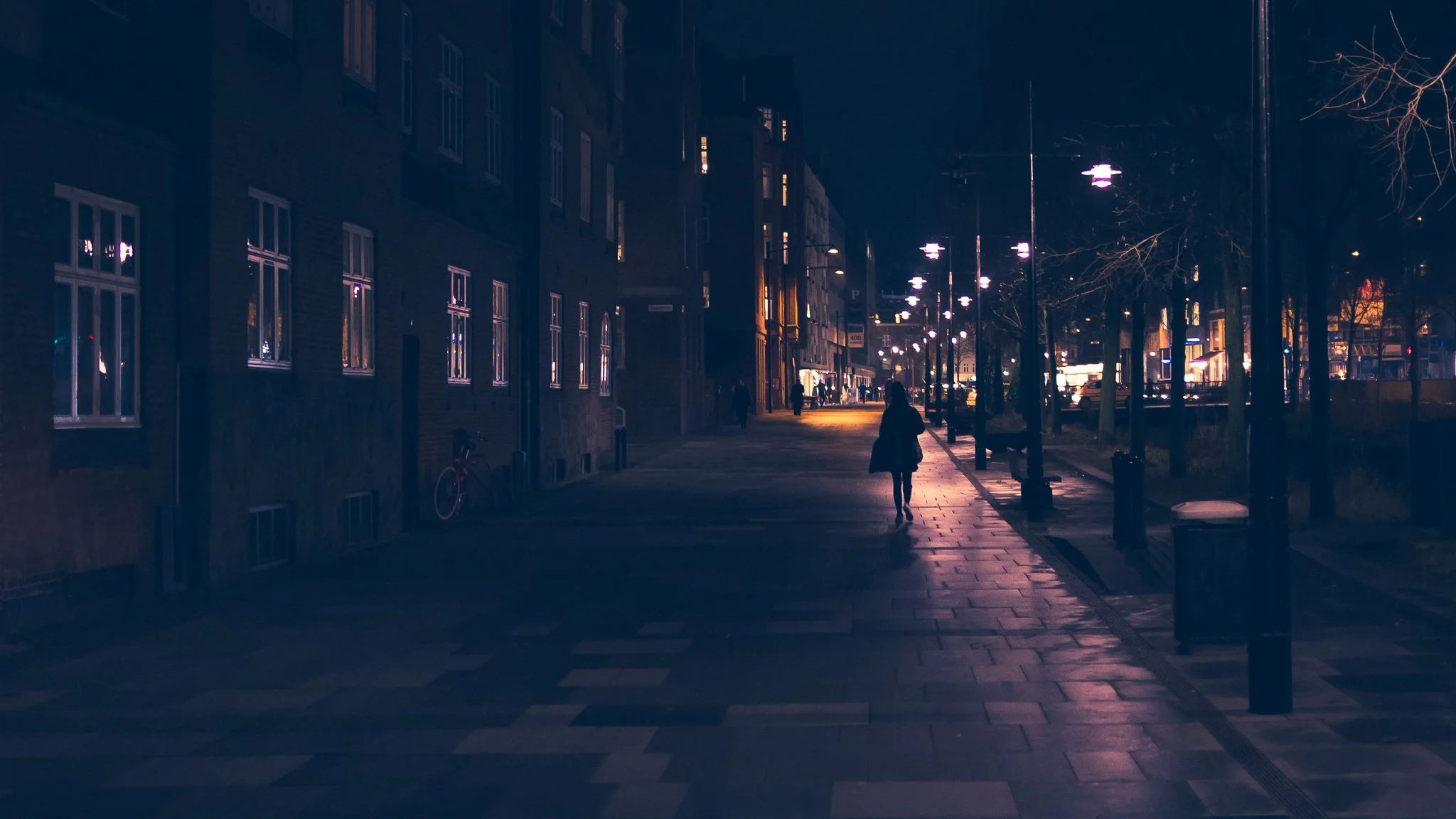 Canals at night