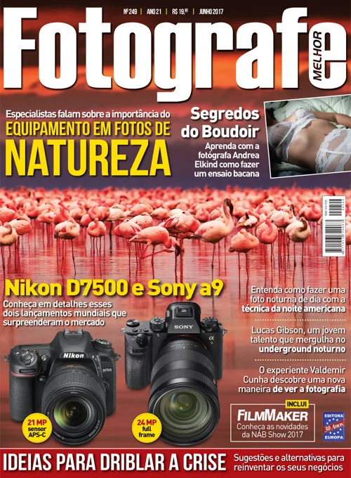 Materia sobre Boudoir, na revista Fotografe Melhor