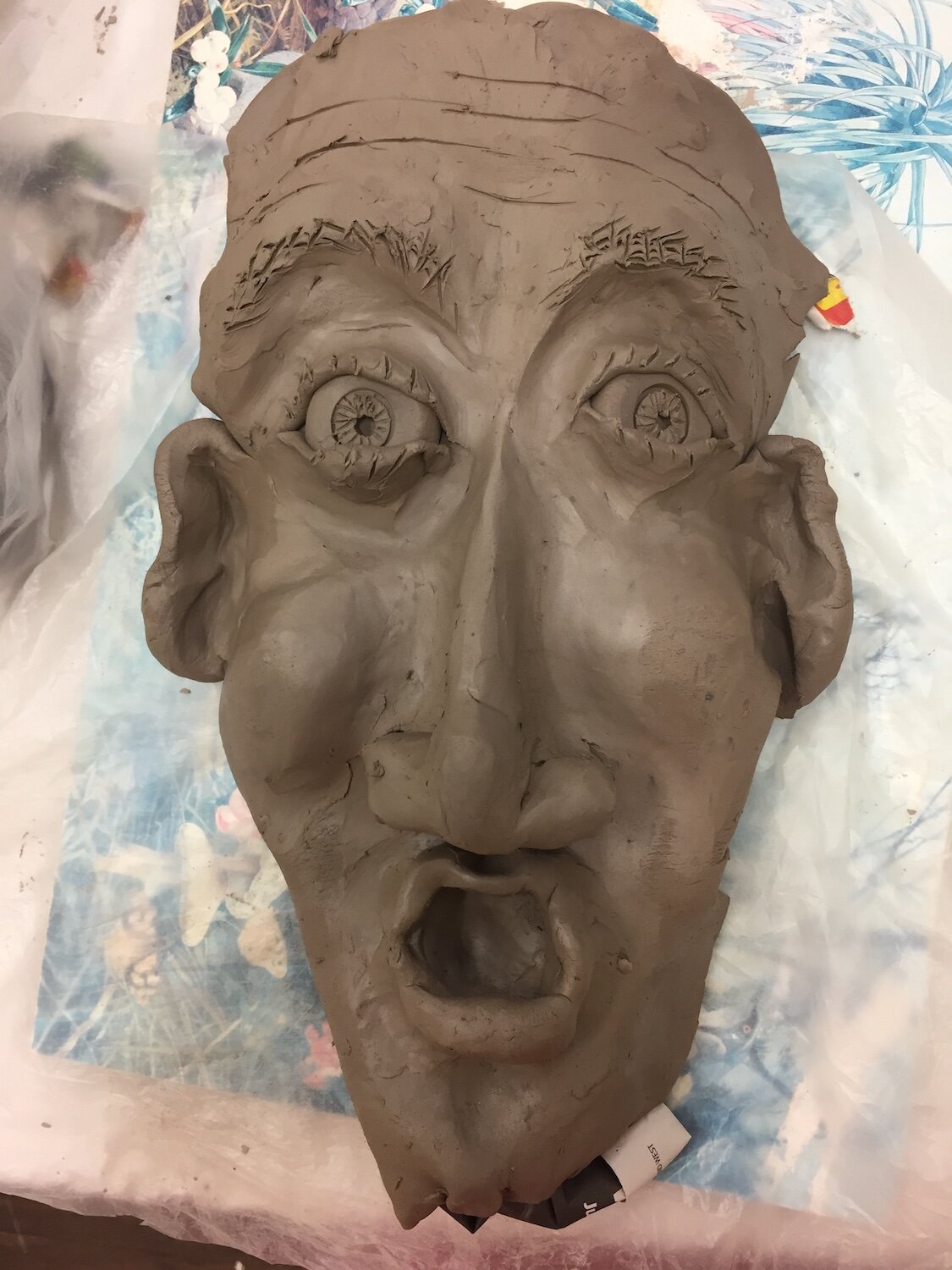 Professional Development Activity Away Day, Perth, Drawing and Clay, Surprise Expression