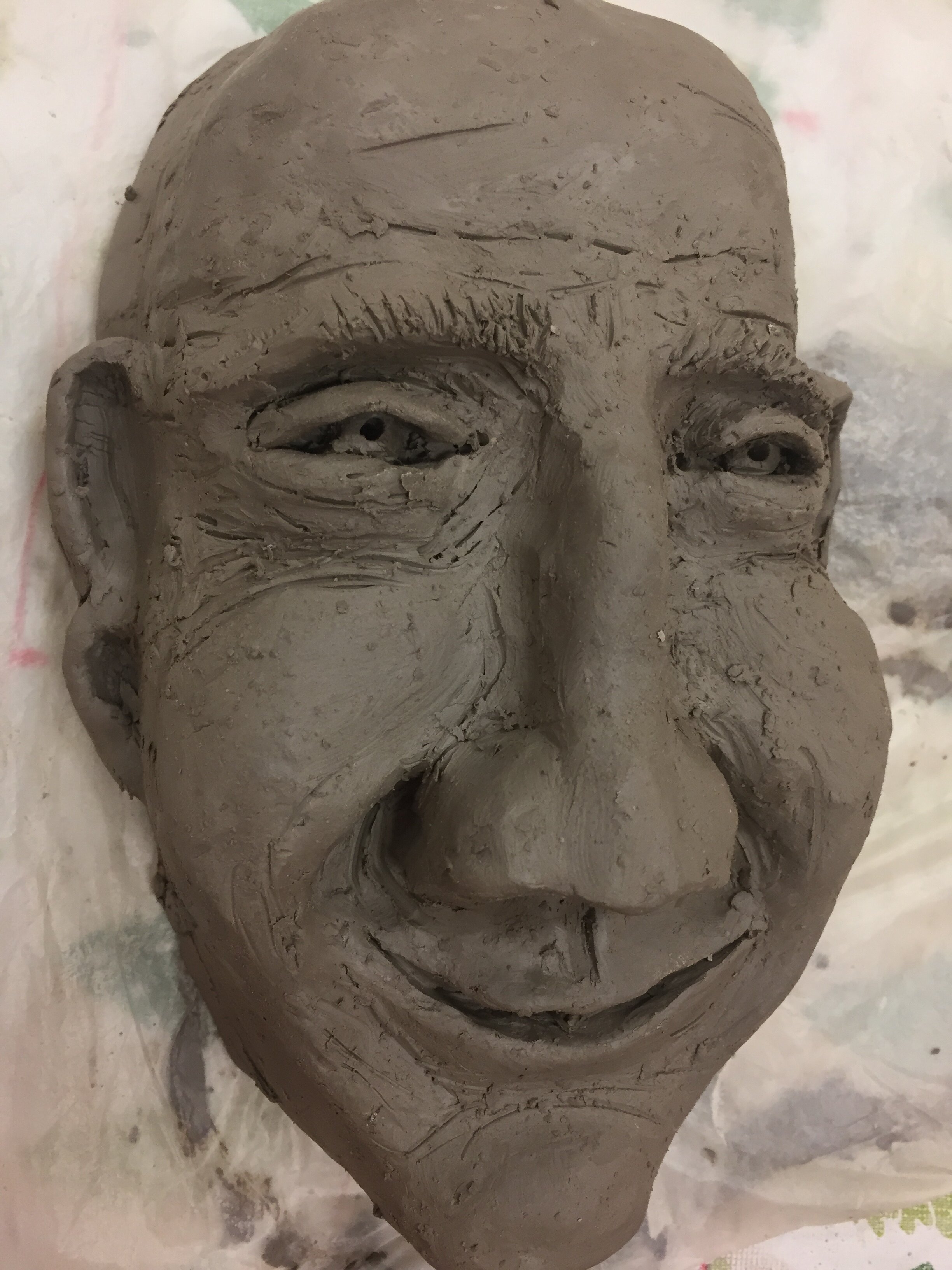 Professional Development Activity Away Day, Perth, Drawing and Clay, Happiness Facial Expression