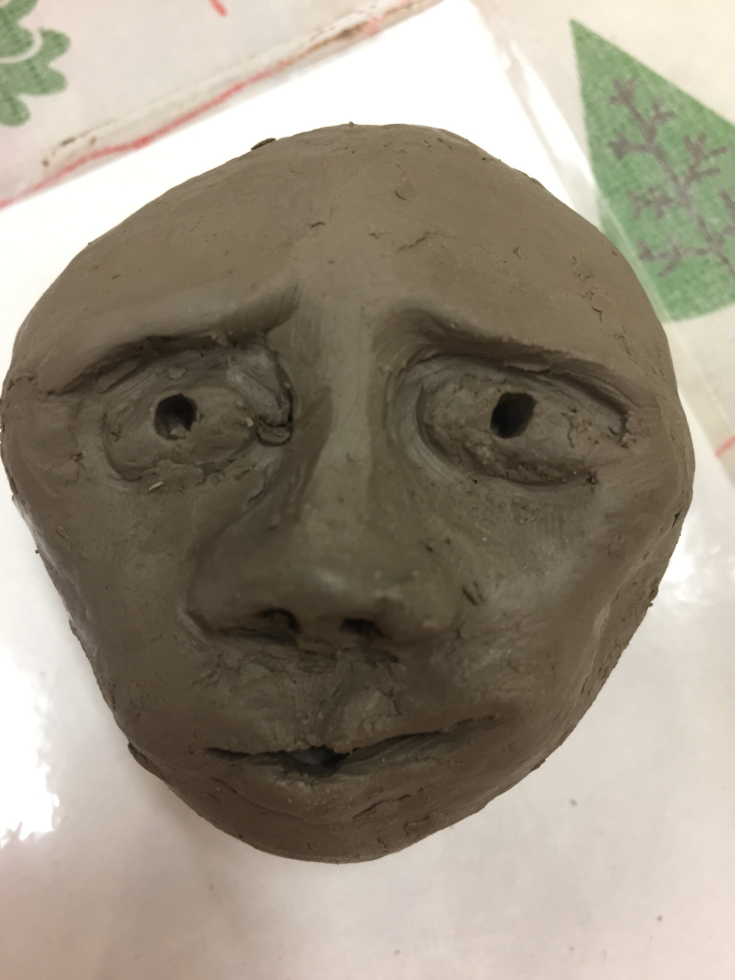 Professional Development Activity Away Day, Perth, Drawing and Clay, Sadness Facial Expression