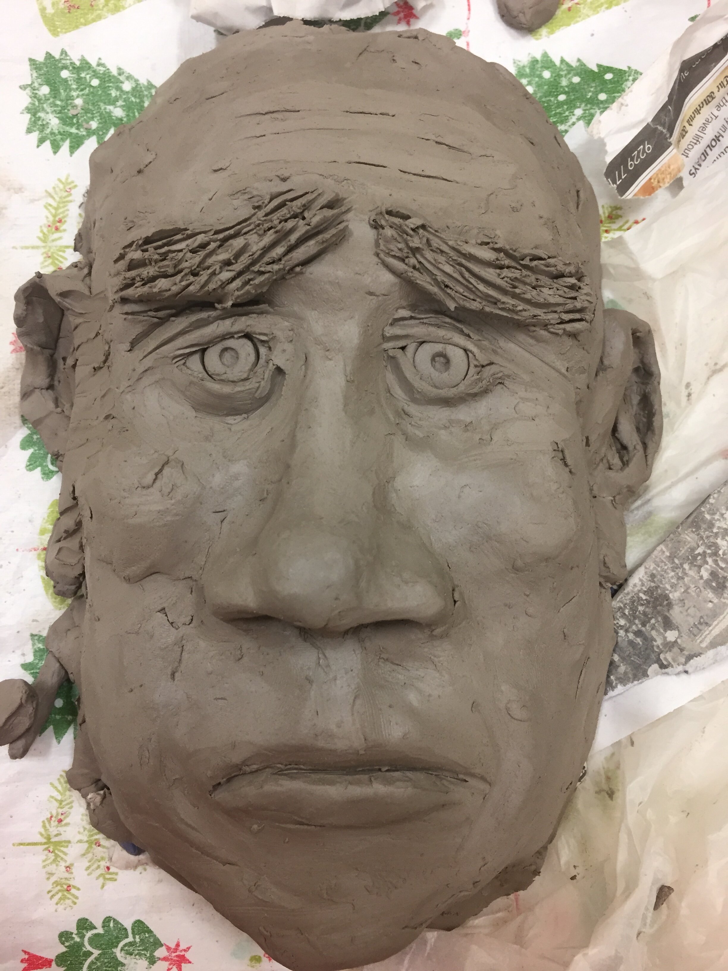 Professional Development Activity Away Day, Perth, Drawing and Clay, Sadness Expression