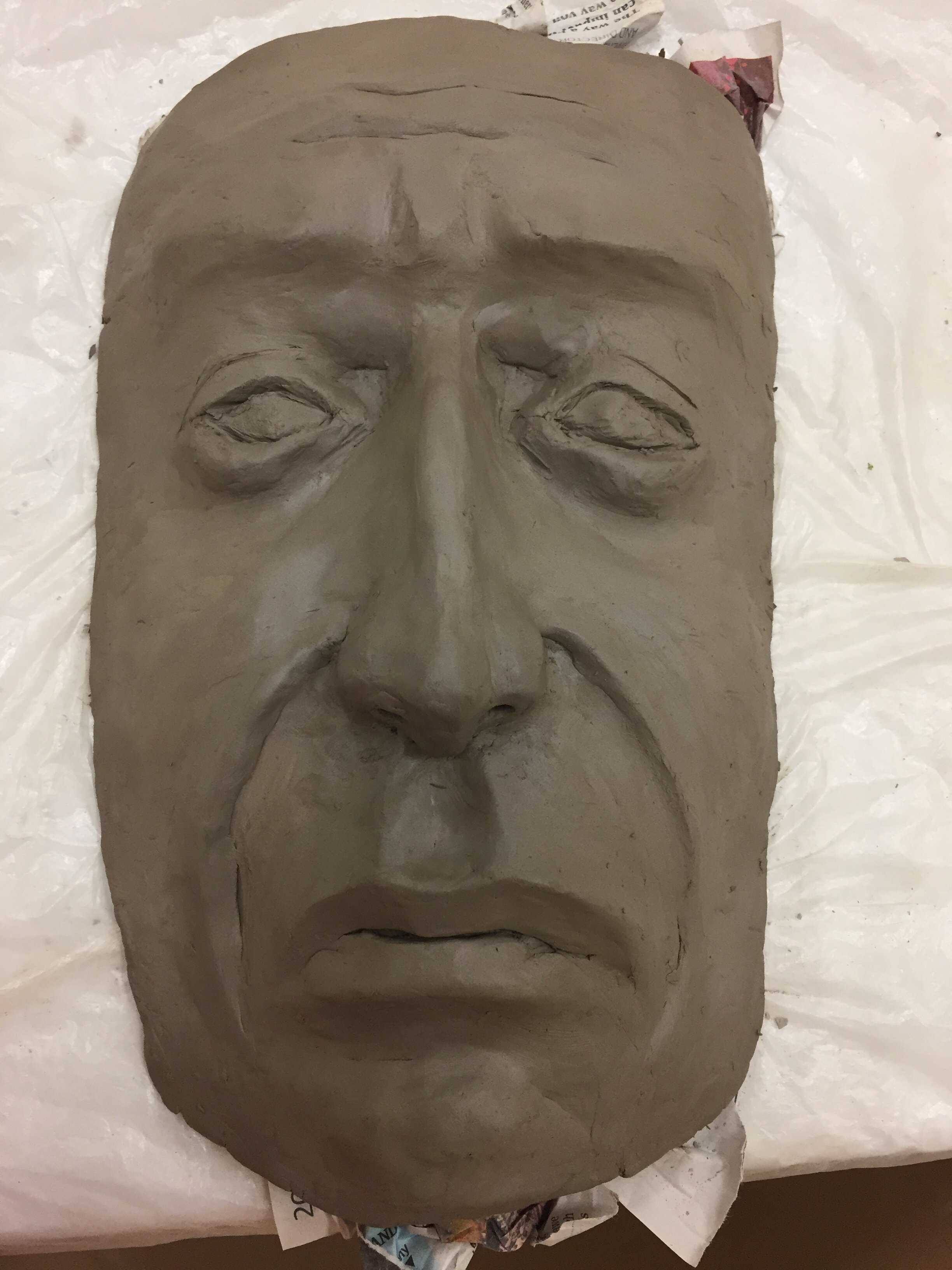 Professional Development Activity Away Day, Perth, Sadness Facial Expression of Emotion, Clay Sculpture