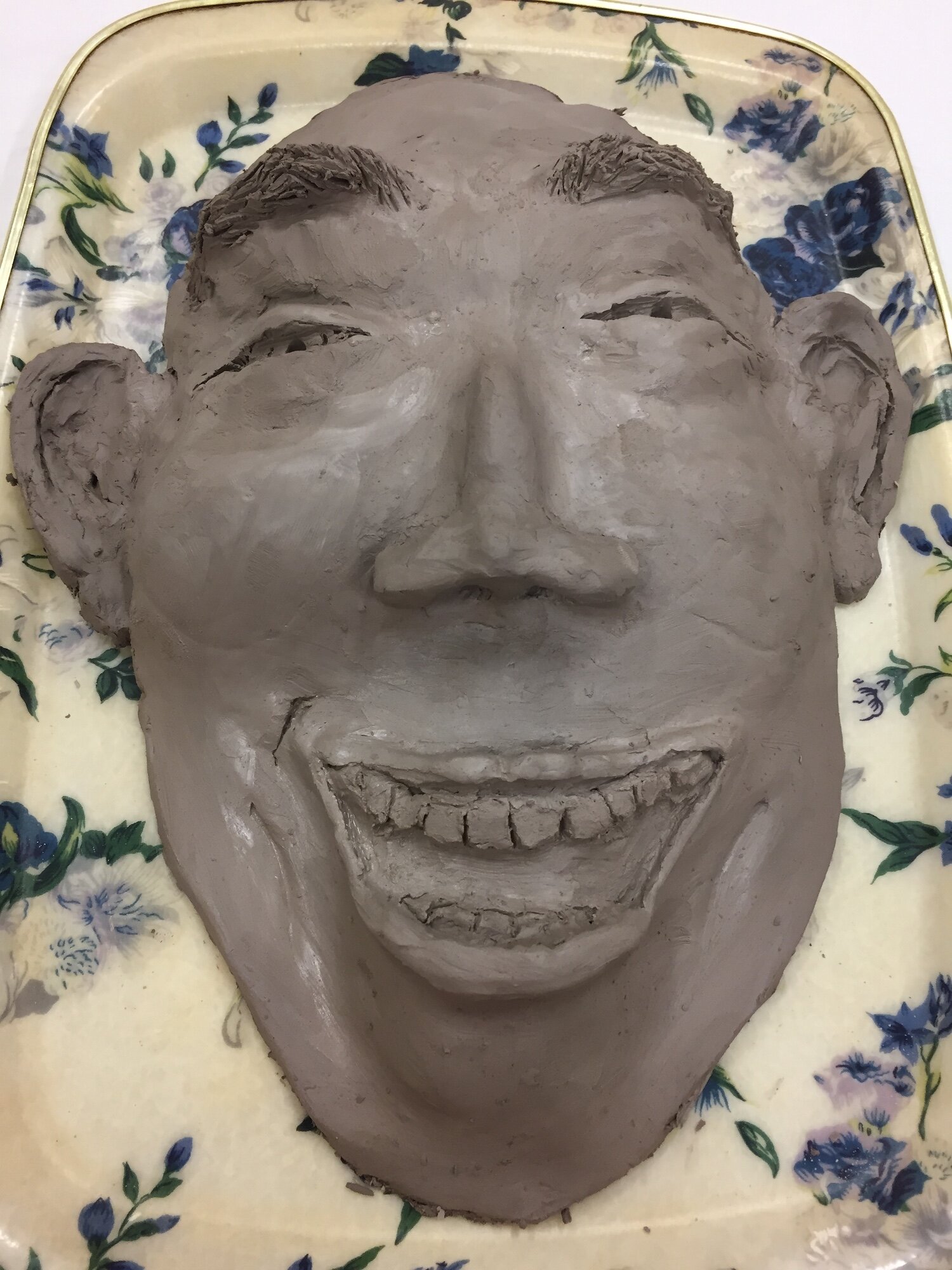Professional Development Activity Away Day, Perth, Happy Facial Expression of Emotion, Clay Sculpture
