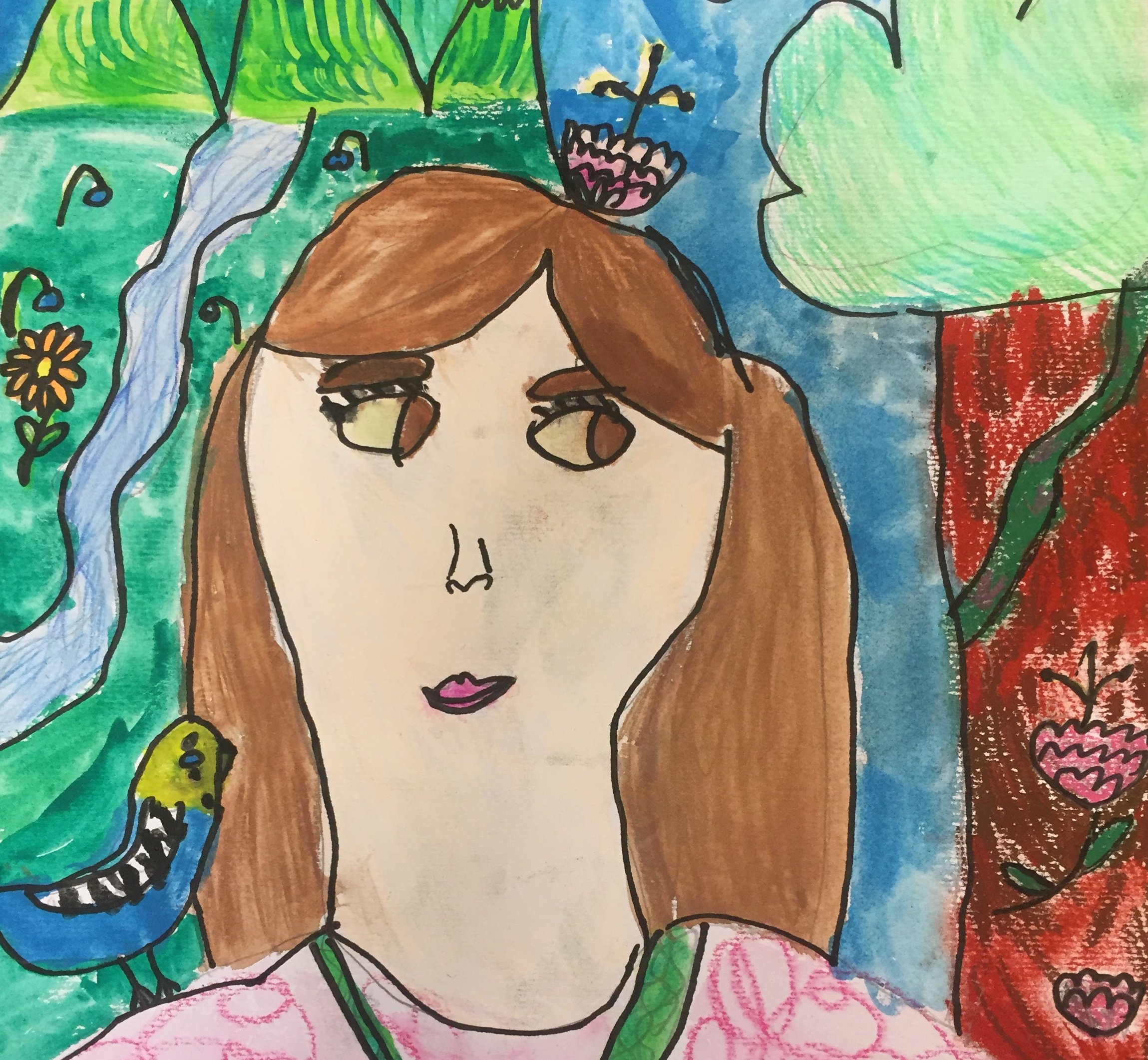 Frida Kahlo Inspired SelfPortraits, School Holiday Art Activity for