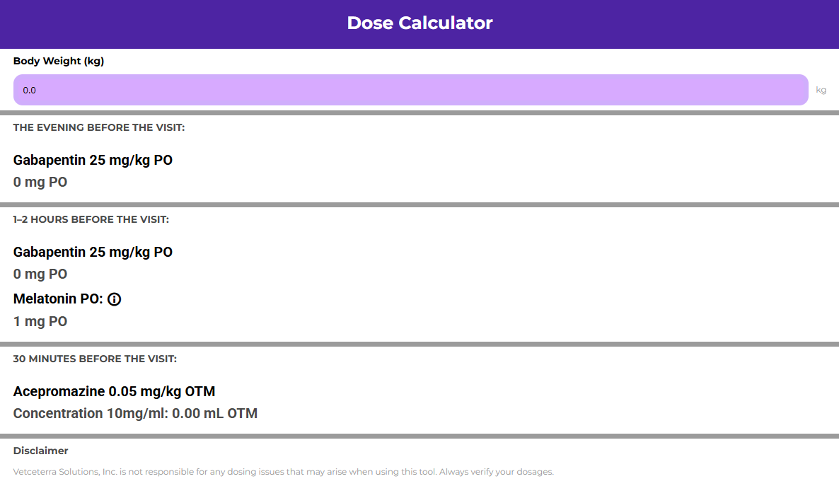 chill protocol dose calculator
