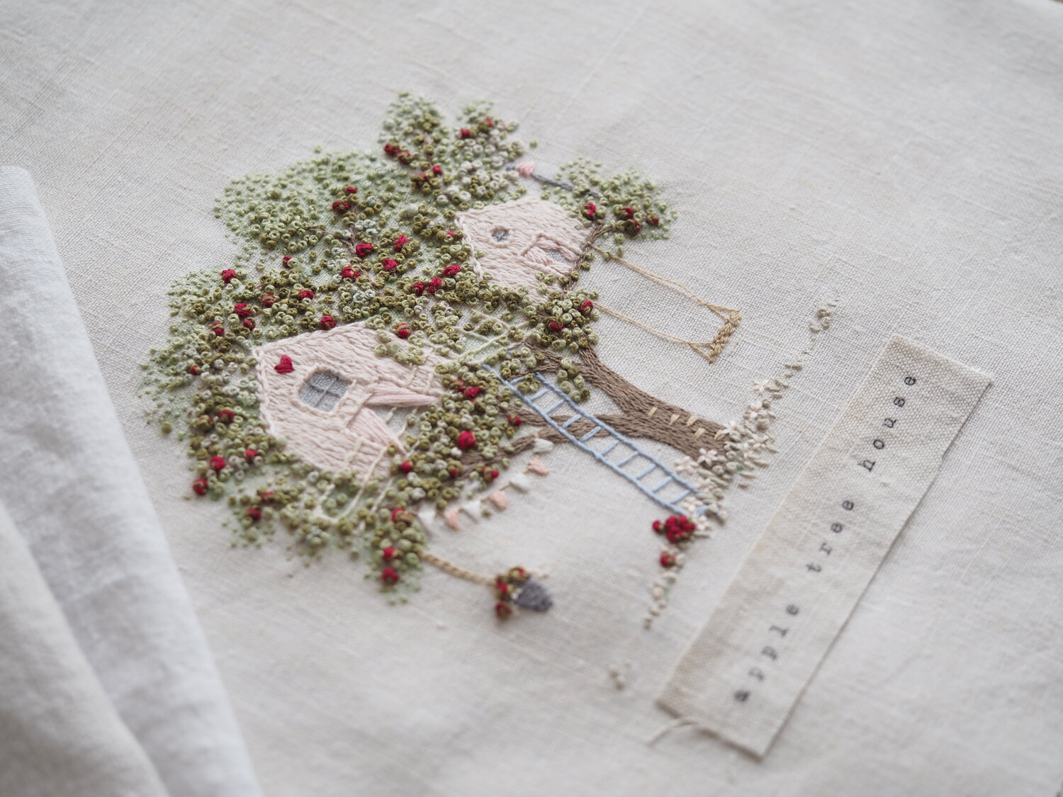 Apple Tree Punch Needle Embroidery Kit - Stitched Modern