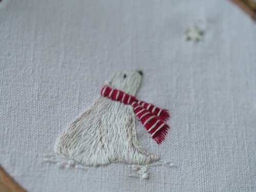 White Christmas Embroidery Kit – You Can Stitch It
