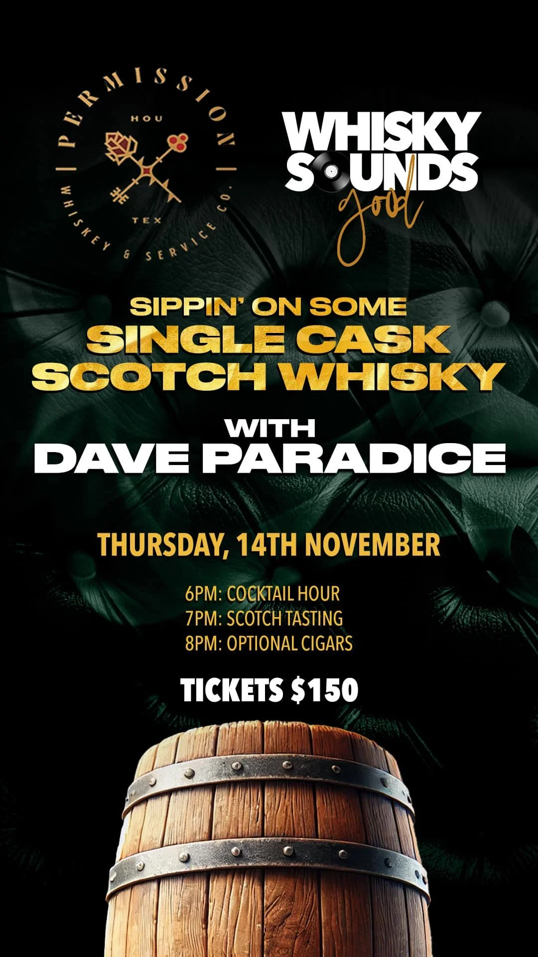 Whisky Sounds at Permission Whiskey and Service Co.