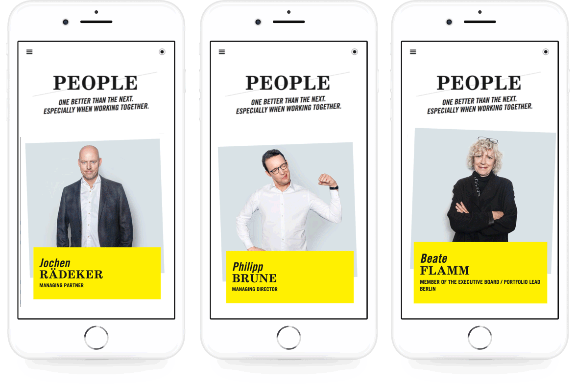 Freiheit für kluge und kreative Köpfe: Weg vom "Corporate Portrait", hin zu Persönlichkeit und Spaß. Neben den Fotos gibt ein kleiner Fragebogen Einblicke in fast 100 Charaktere. 