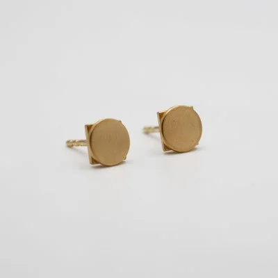 Ohrstecker "Quadratur des Kreises" - Gold