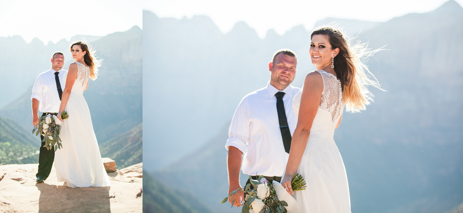 Zion National Park Elopement - Danielle Salerno Photography - Dana and Jason - Adventure Photography , Elopement Photographer