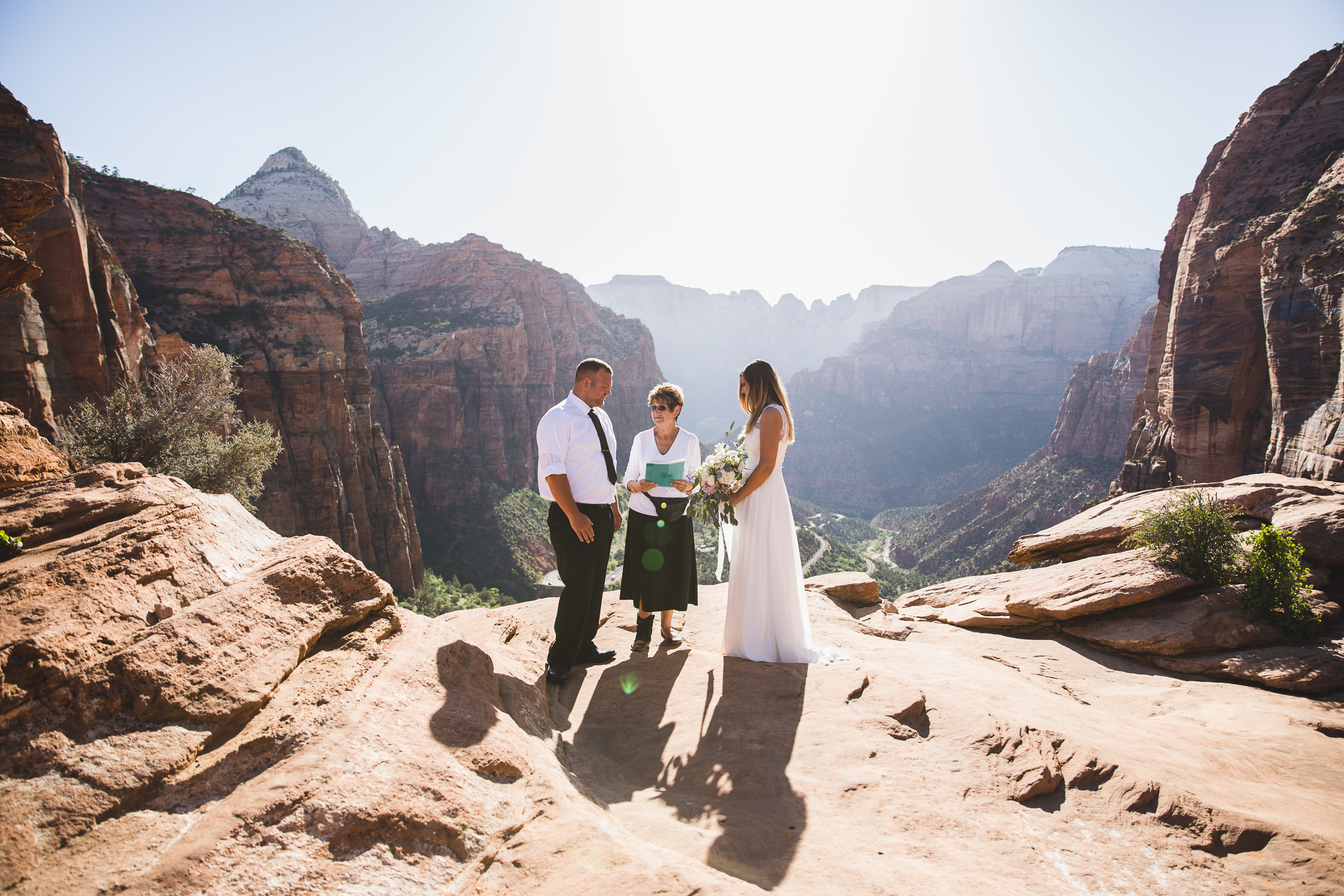 Zion National Park Elopement - Danielle Salerno Photography - Dana and Jason - Adventure Photography , Elopement Photographer