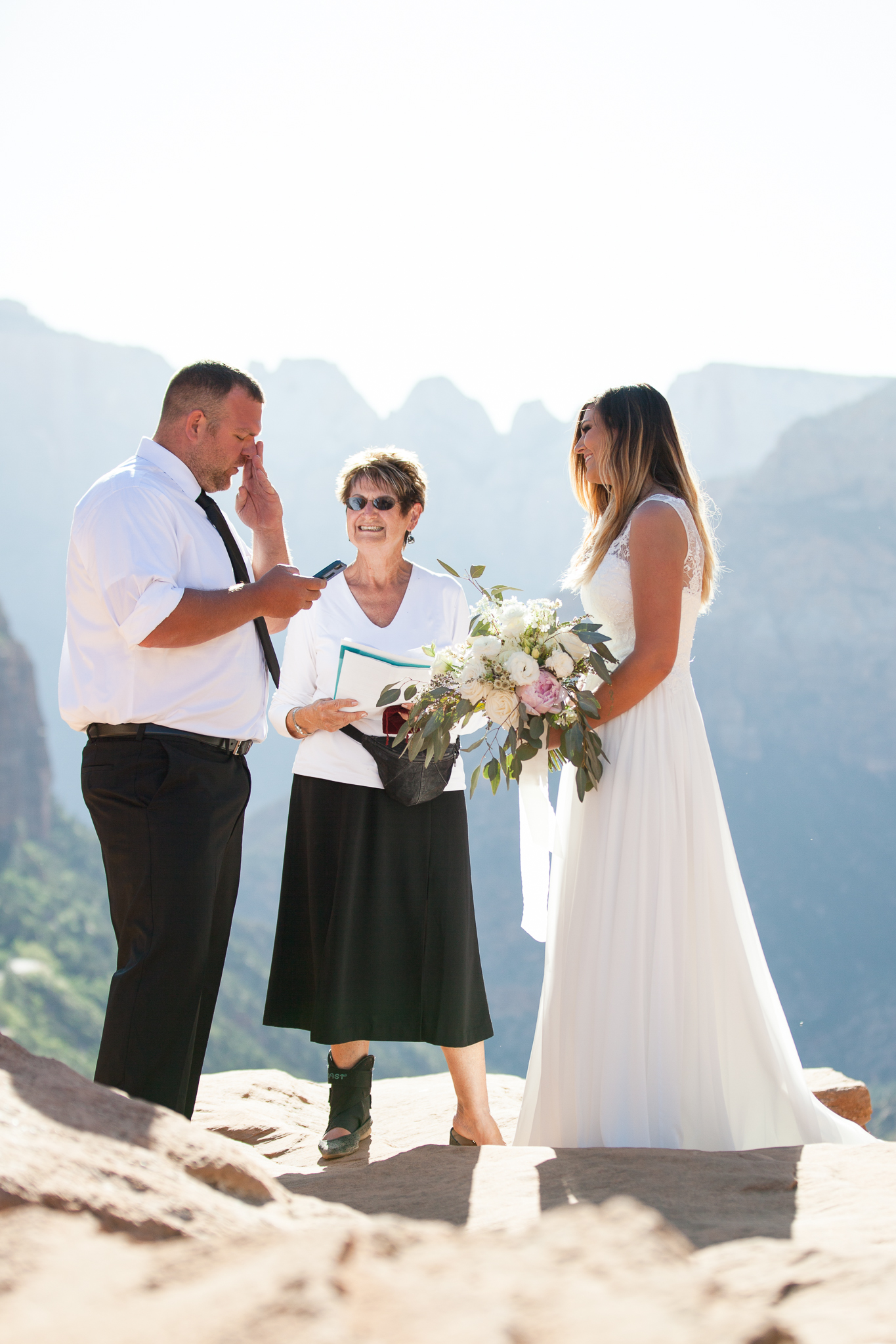 Zion National Park Elopement - Danielle Salerno Photography - Dana and Jason - Adventure Photography , Elopement Photographer