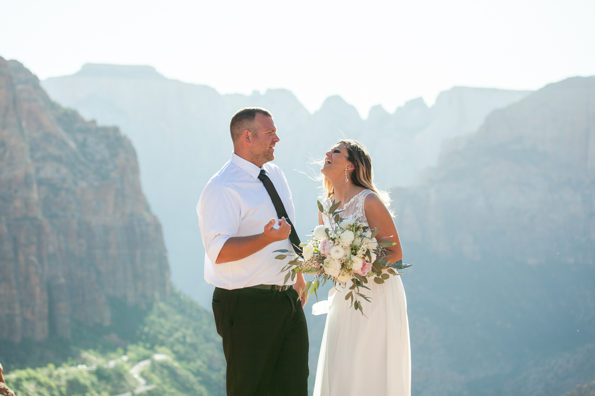 Zion National Park Elopement - Danielle Salerno Photography - Dana and Jason - Adventure Photography , Elopement Photographer