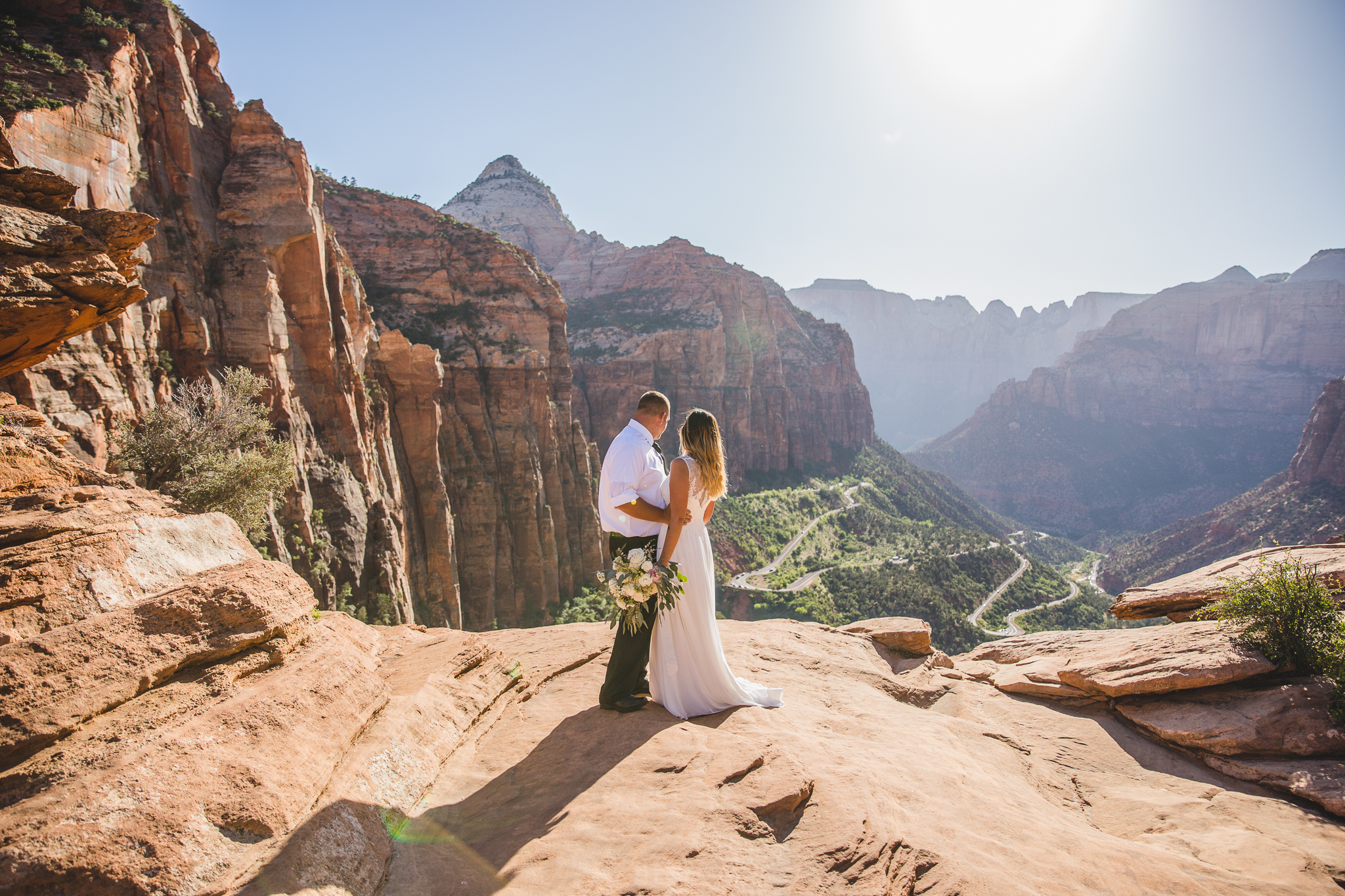 Zion National Park Elopement - Danielle Salerno Photography - Dana and Jason - Adventure Photography , Elopement Photographer