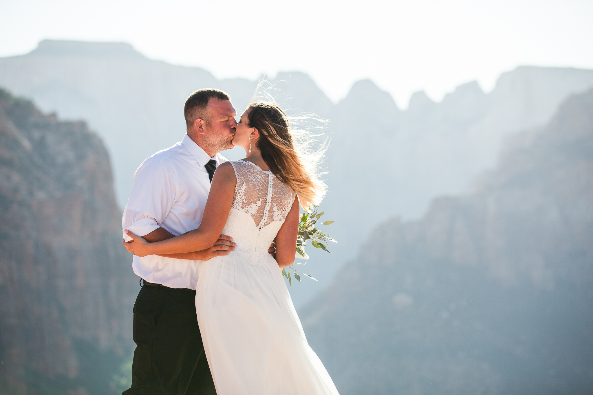 Zion National Park Elopement - Danielle Salerno Photography - Dana and Jason - Adventure Photography , Elopement Photographer