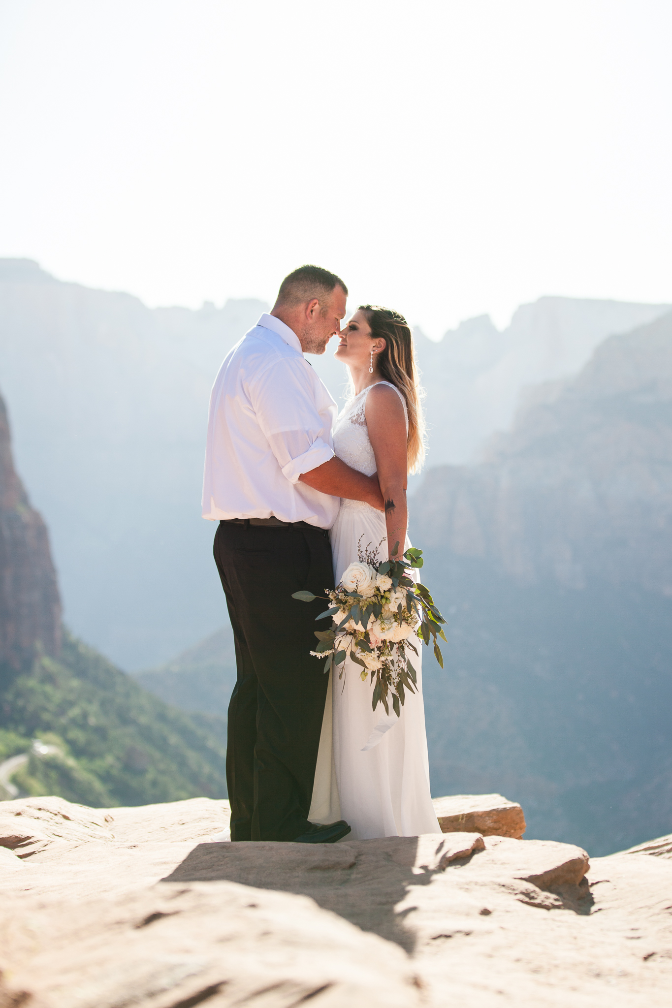 Zion National Park Elopement - Danielle Salerno Photography - Dana and Jason - Adventure Photography , Elopement Photographer