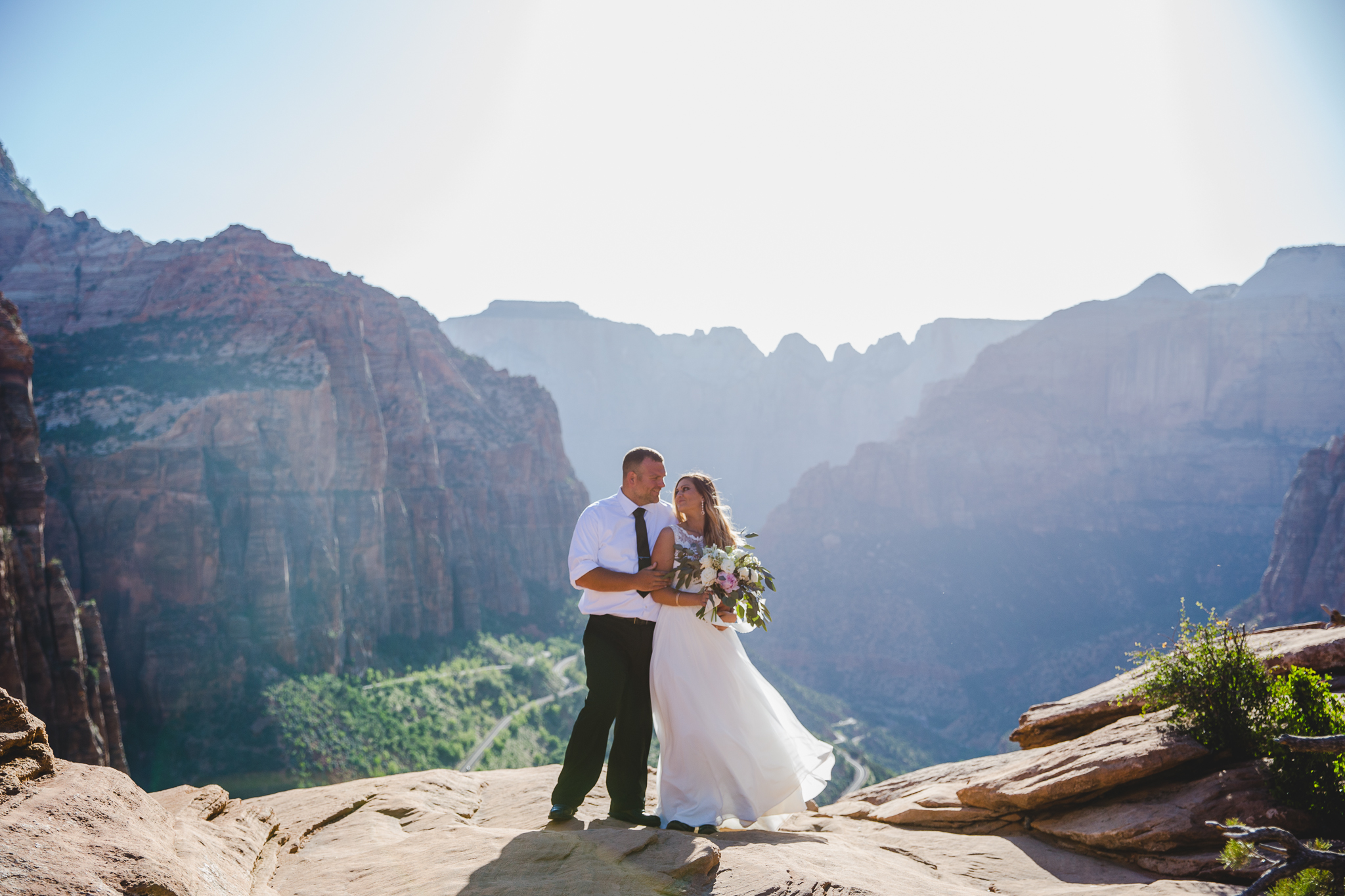 Zion National Park Elopement - Danielle Salerno Photography - Dana and Jason - Adventure Photography , Elopement Photographer
