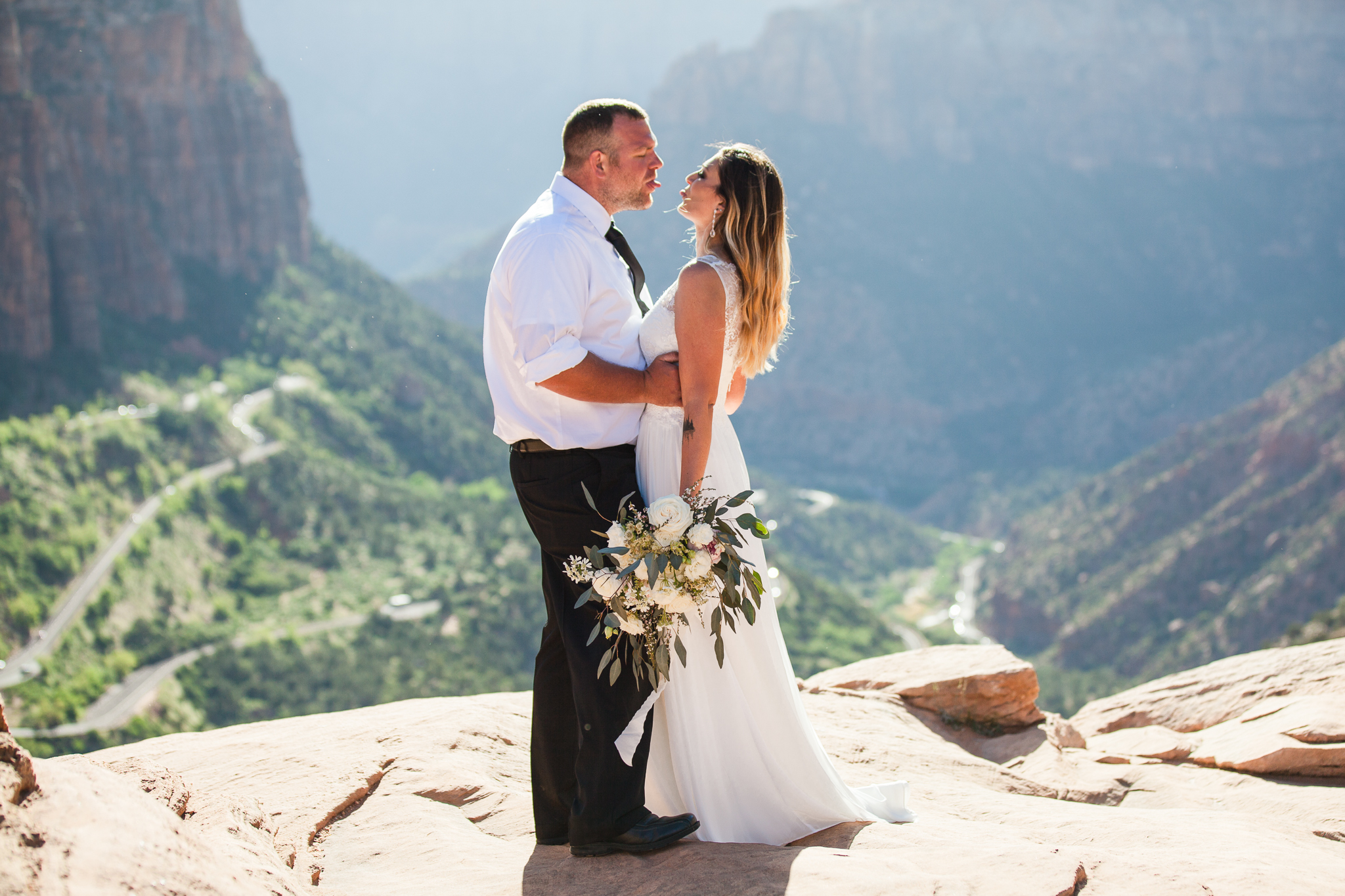 Zion National Park Elopement - Danielle Salerno Photography - Dana and Jason - Adventure Photography , Elopement Photographer