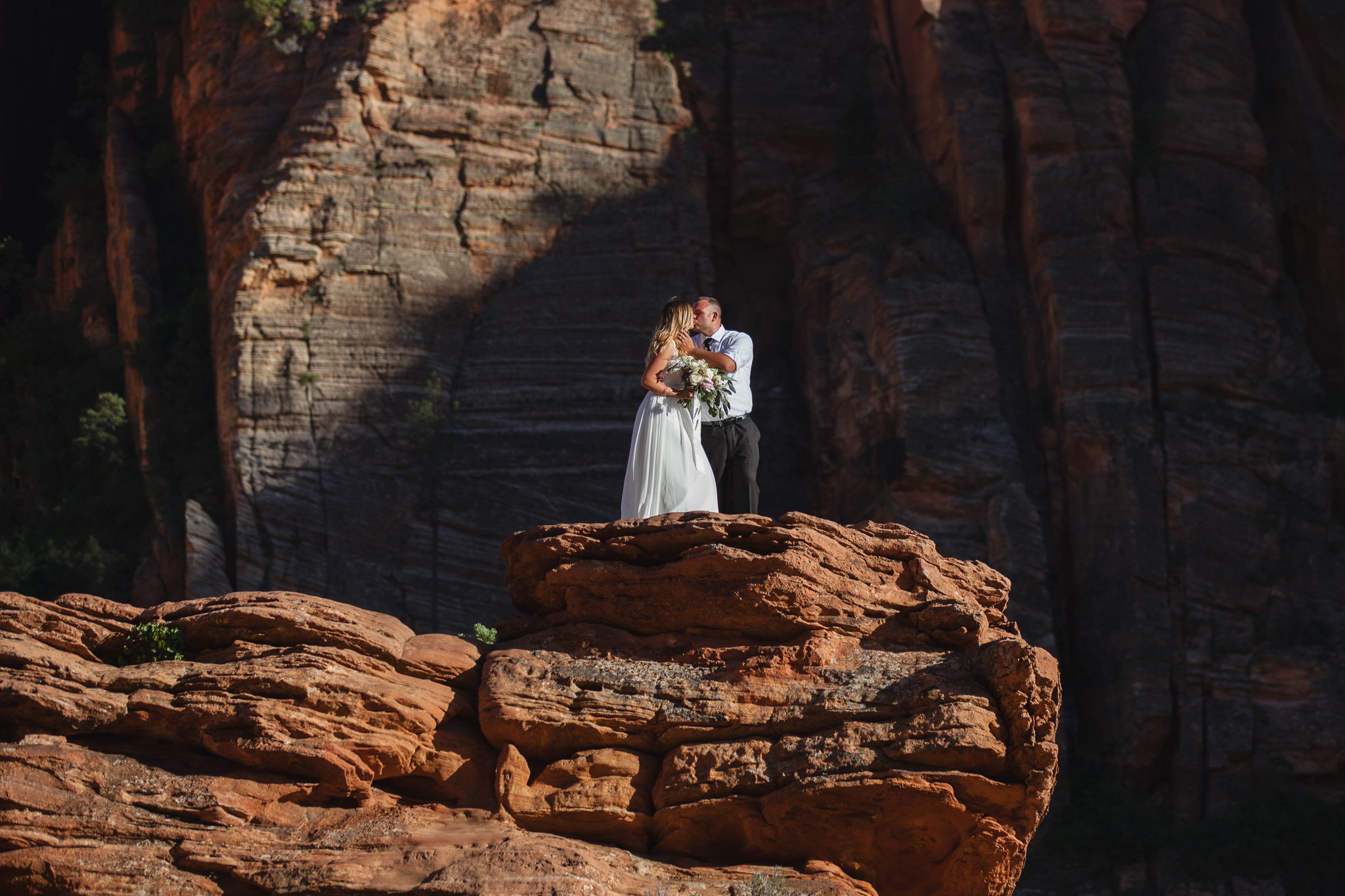 Zion National Park Elopement - Danielle Salerno Photography - Dana and Jason - Adventure Photography , Elopement Photographer
