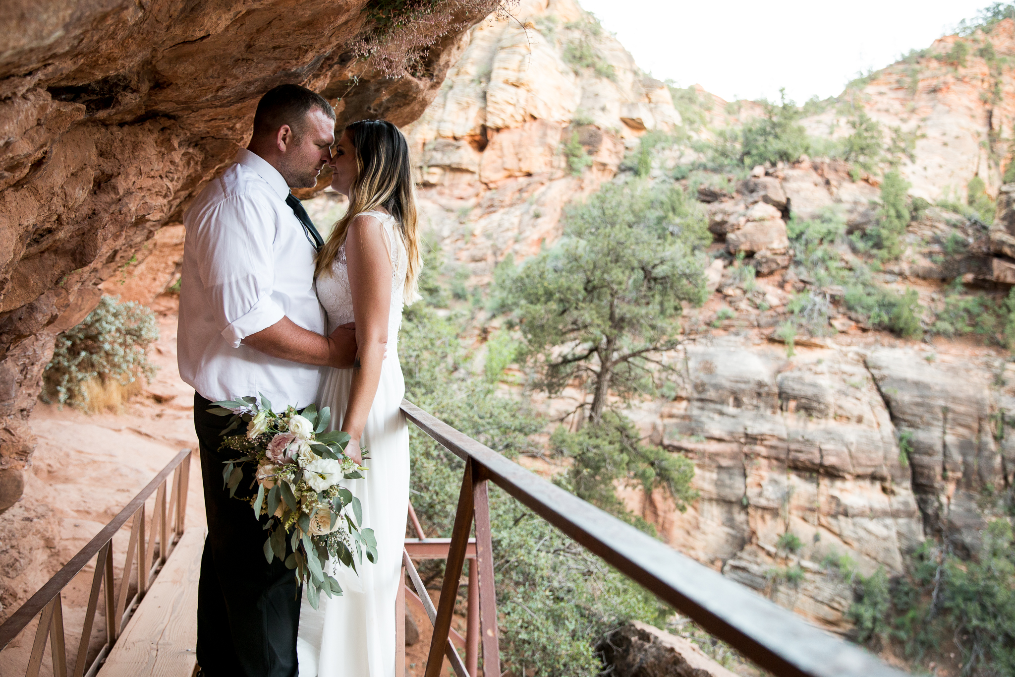 Zion National Park Elopement - Danielle Salerno Photography - Dana and Jason - Adventure Photography , Elopement Photographer