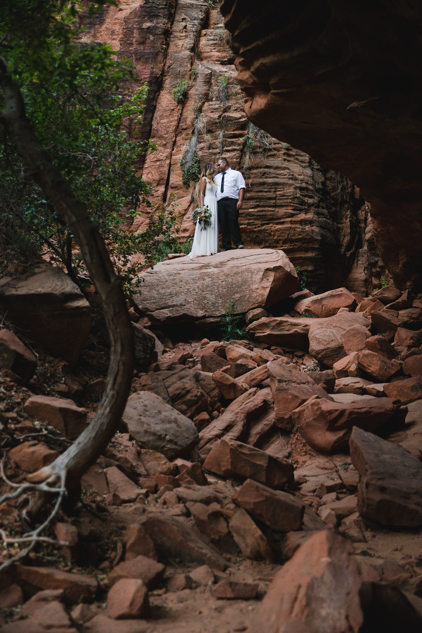 Zion National Park Elopement - Danielle Salerno Photography - Dana and Jason - Adventure Photography , Elopement Photographer
