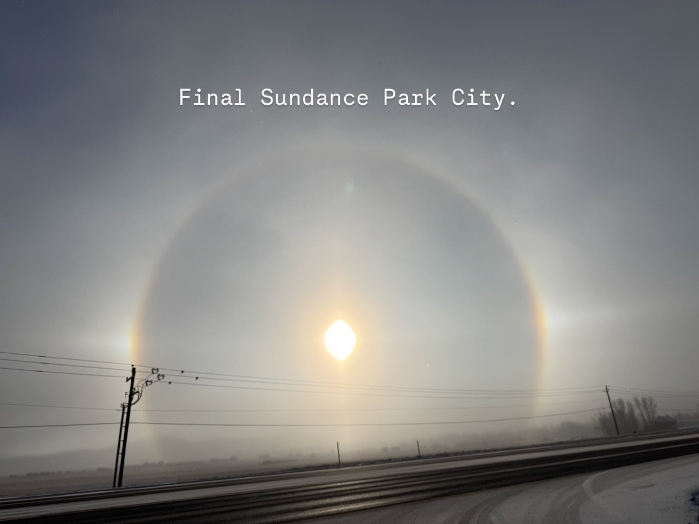 #sundancefilmfestival the Sun and snow form a perfect lens in the sky as CMP gathers one last time in the mountains of Utah to celebrate great storytelling. Here&rsquo;s to the storytellers