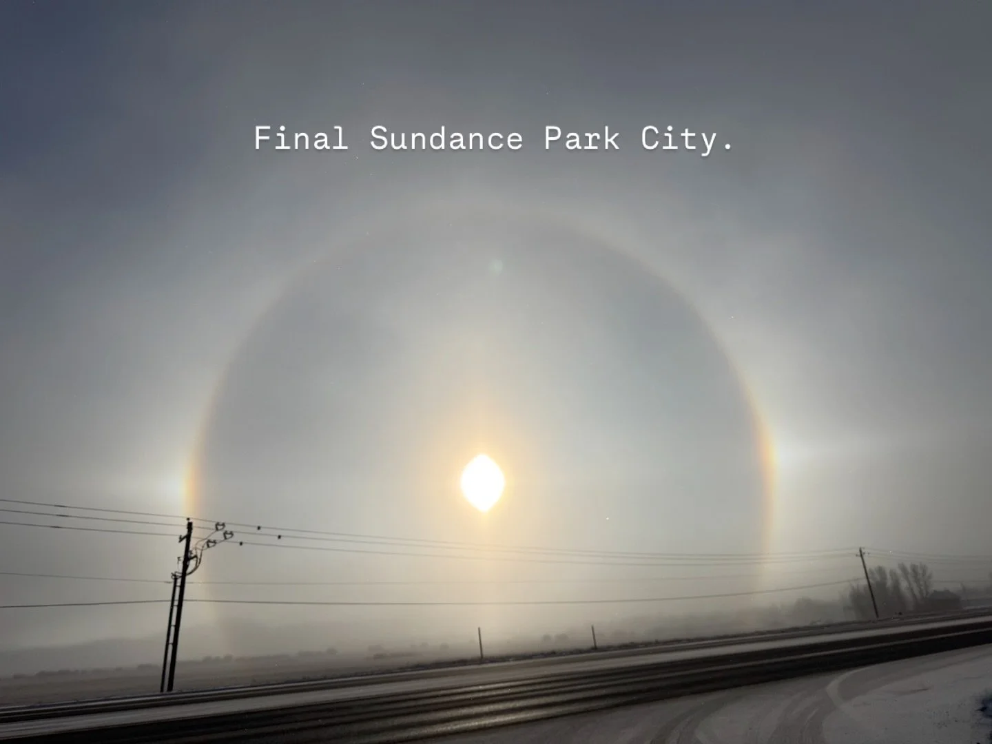 #sundancefilmfestival the Sun and snow form a perfect lens in the sky as CMP gathers one last time in the mountains of Utah to celebrate great storytelling. Here&rsquo;s to the storytellers