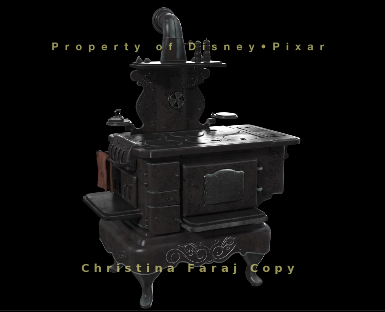  All modeling done in Maya. Shading done in Katana. Displacement created in Mari. 