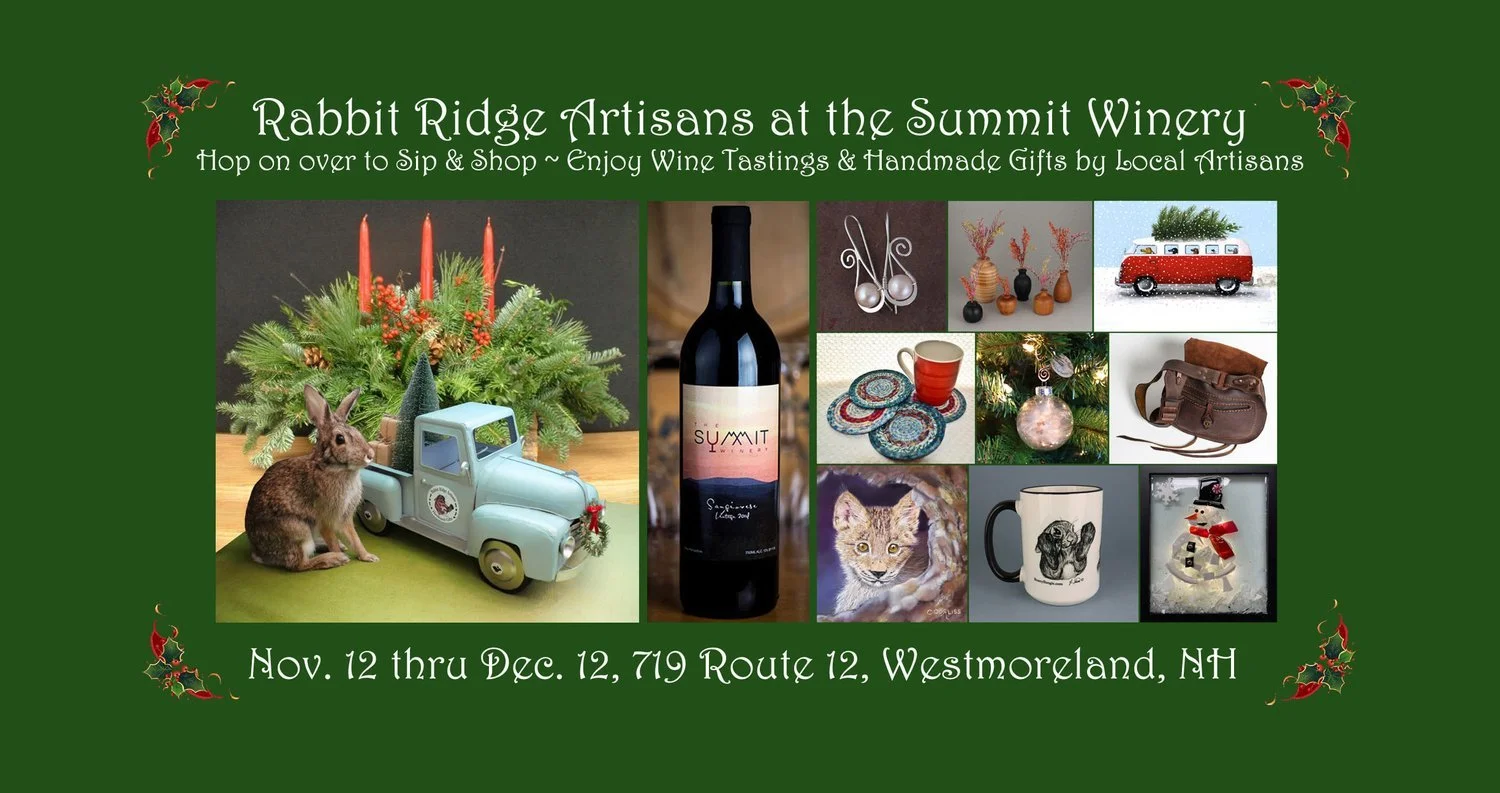 Sip and Shop Artisan Pop-up Store at The Summit Winery Dec 19th. LAST DAY!