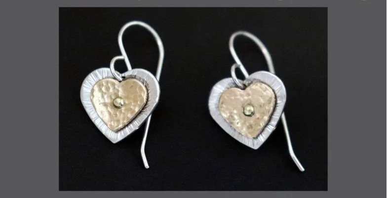 WORKSHOP: Unique Multi-layered Heart Earringswith Jim and Andrea Lorette of Jayelay (JLA) Jewelers