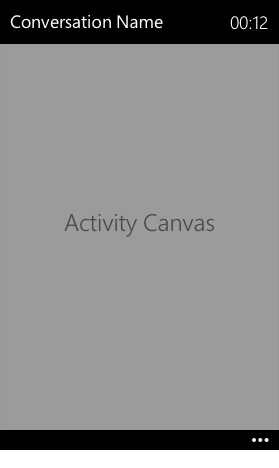 Visual cues are shown during an ongoing call.