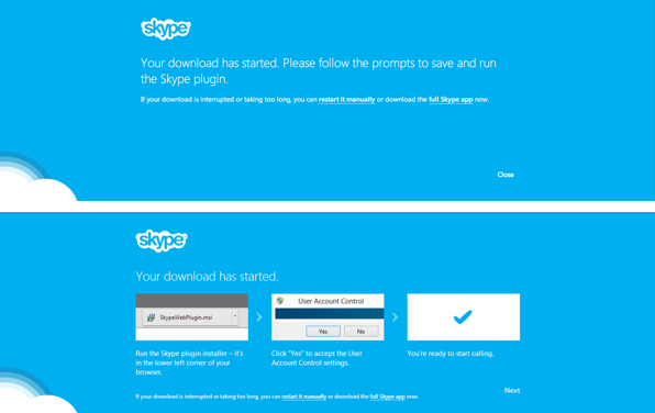 I came up with multiple design options for the plugin download screen. We were able to use A/B test to help us pick the screen that corresponded with the highest success rate.