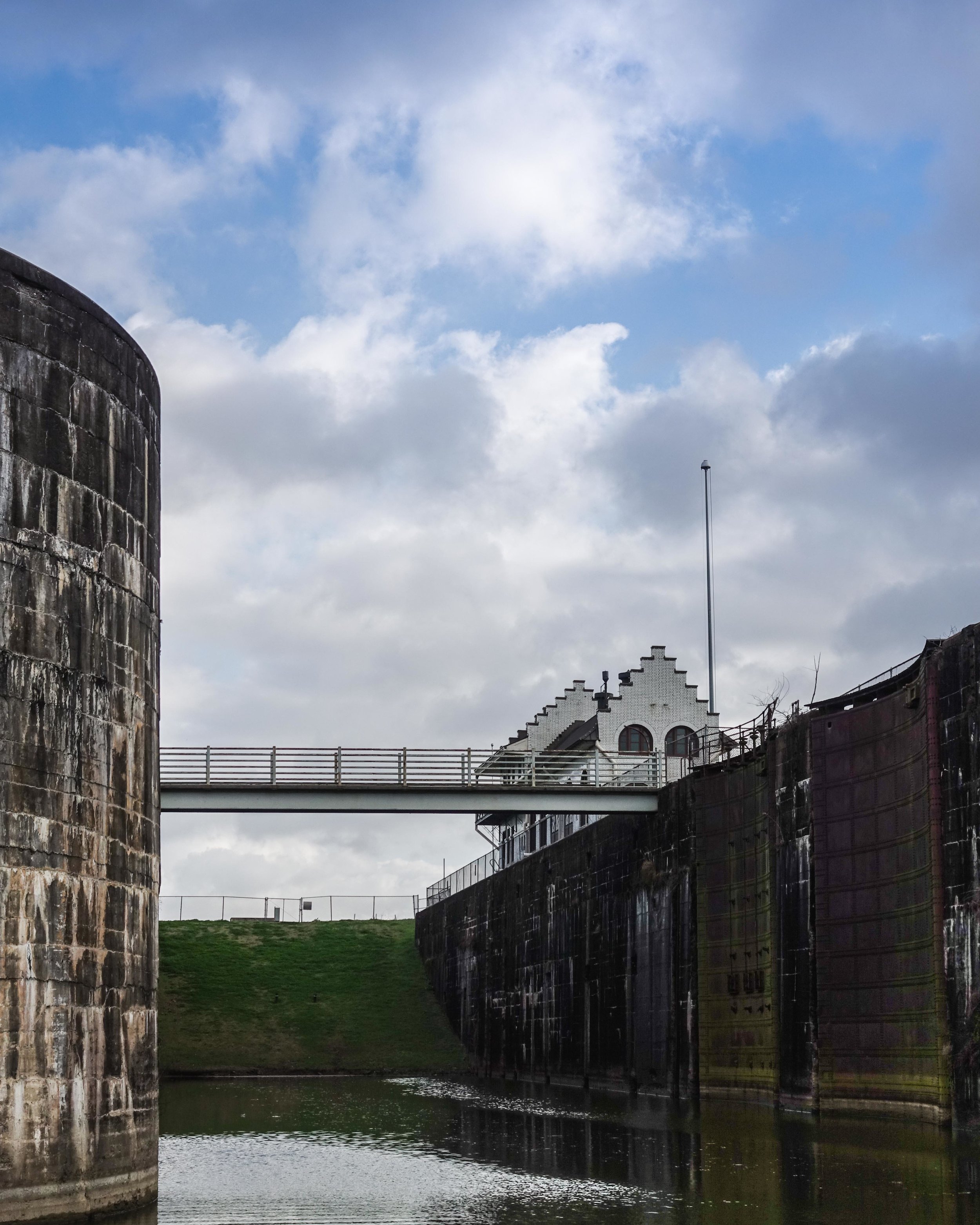 Lock House From The Waterfront Piers