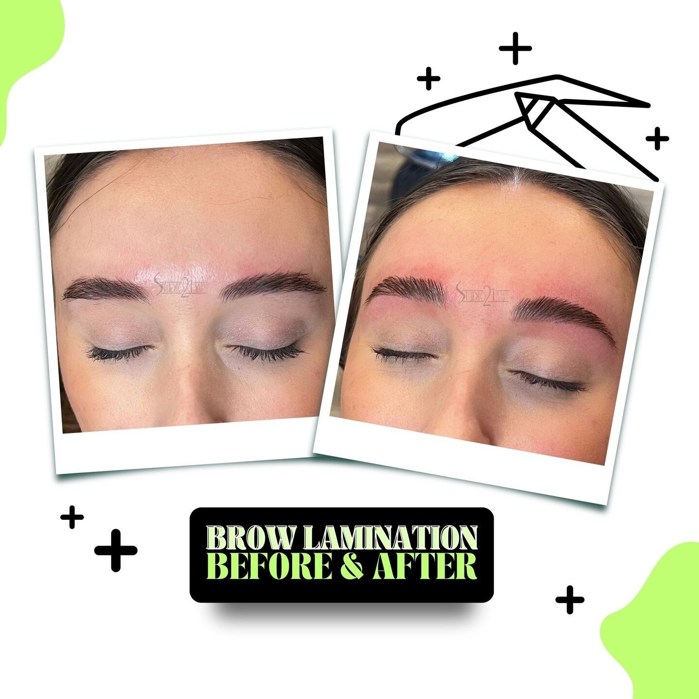 These brows aren't going anywhere! Keep yours in place with Brow Lamination. Book your next appointment by clicking the link in bio!

#Studio21BeautyBar #BrowandBeauty