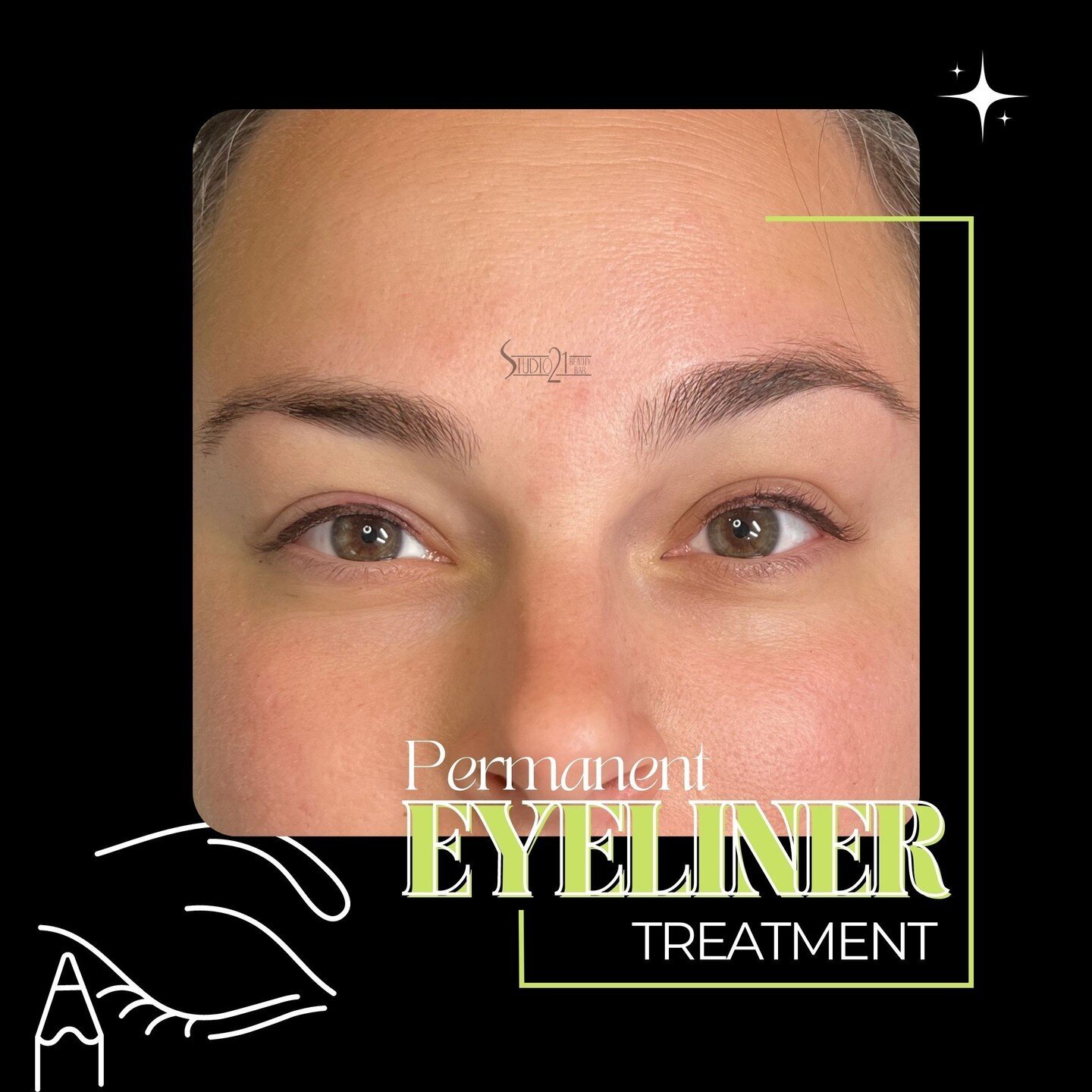 Check out this beauty with her fresh Eyeliner! Choose from an array of styles and give your eyes consistent definition with no effort. Visit the link in bio to schedule your appointment! 

#Studio21BeautyBar #BrowandBeauty