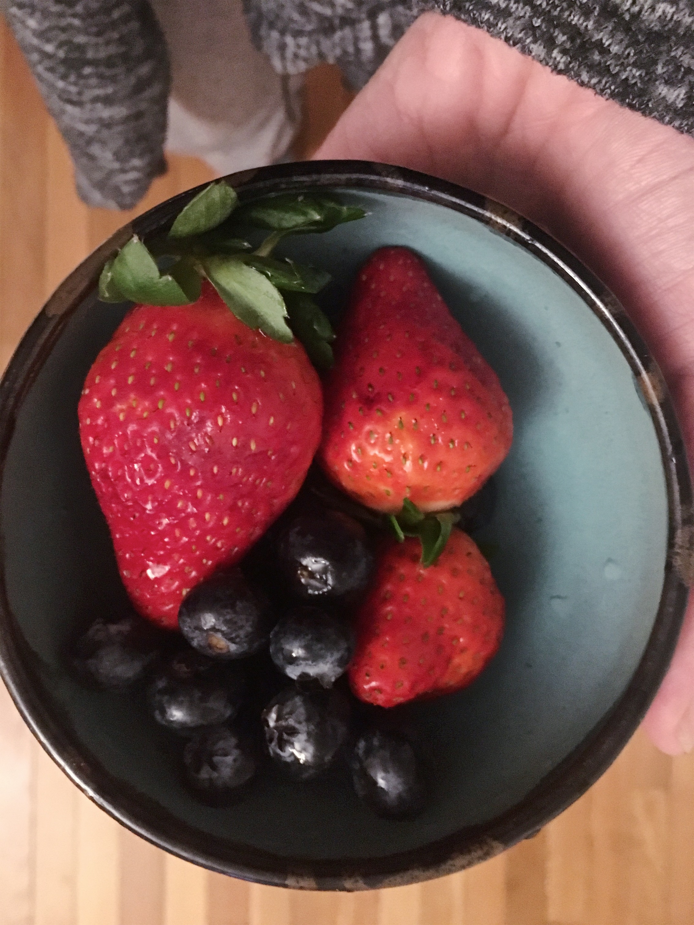 9:00pm - berries and dark chocolate