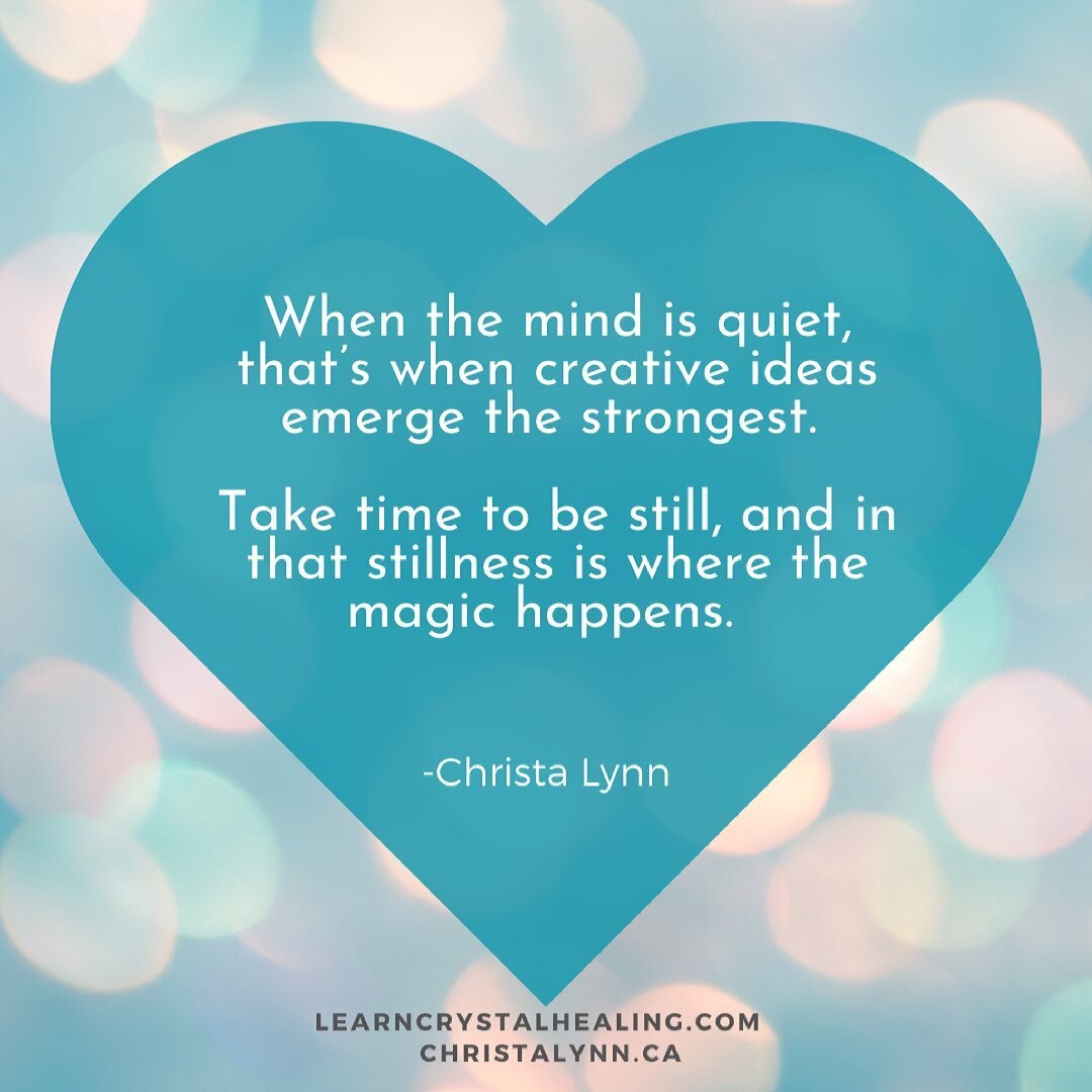 Too often we are busy chasing after work, people, tasks &amp; responsibilities. When the mind is super occupied, it diminishes the flow of creativity. Creating time for stillness &amp; quiet time allows for the most wonderful daydreams to emerge lead