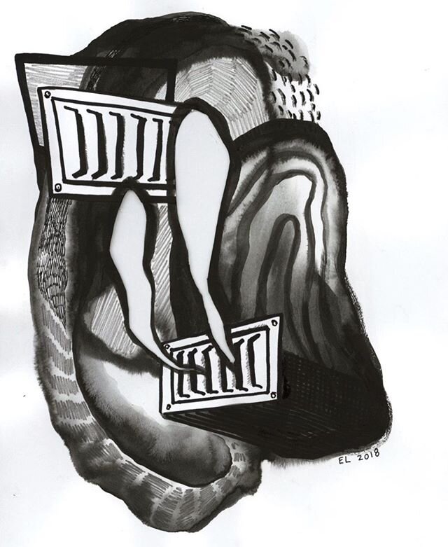 Erin Langley&rsquo;s (@erinlngly) art for &ldquo;If You Can&rsquo;t Beat &lsquo;Em&rdquo; by Jackson Miller for our Spring 2018 issue. The piece was about some rowdy neighbors in the author&rsquo;s apartment building, mentioning how their smoke wafte